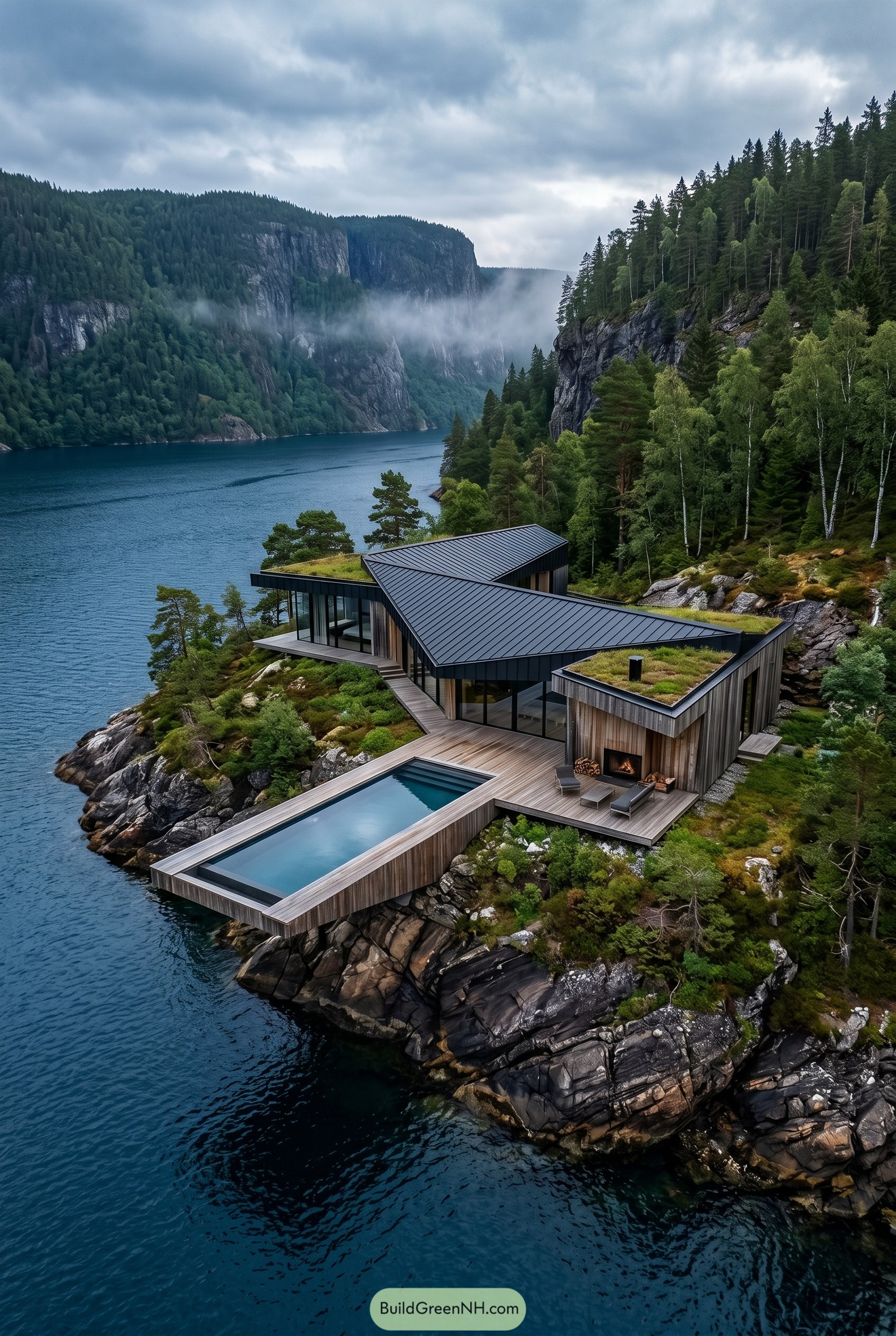 14 Ultra Modern Geometric Roof Getaway Houses