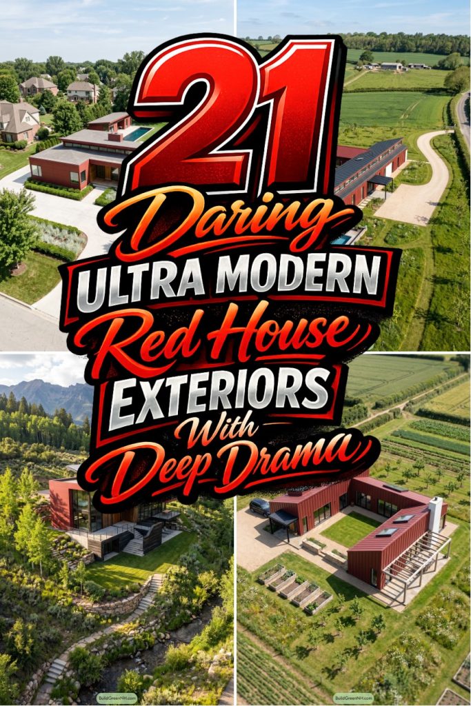 21 Daring Ultra Modern Red House Exteriors With Deep Drama