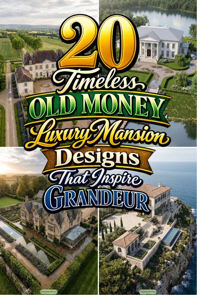 20 Timeless Old Money Luxury Mansion Designs That Inspire Grandeur