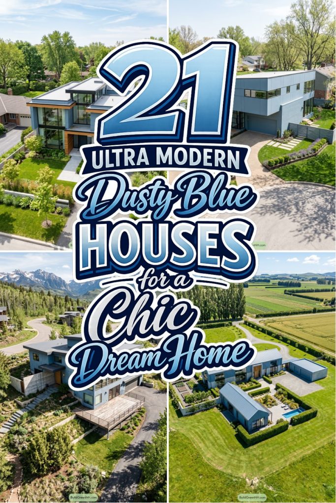 21 Ultra Modern Dusty Blue Houses for a Chic Dream Home