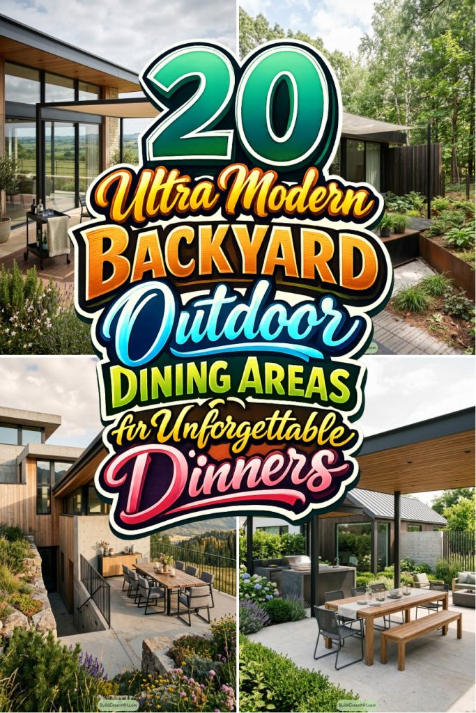 20 Ultra Modern Backyard Outdoor Dining Areas for Unforgettable Dinners