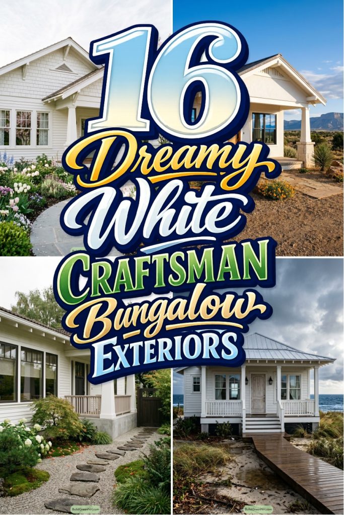 16 Dreamy White Craftsman Bungalow Exteriors