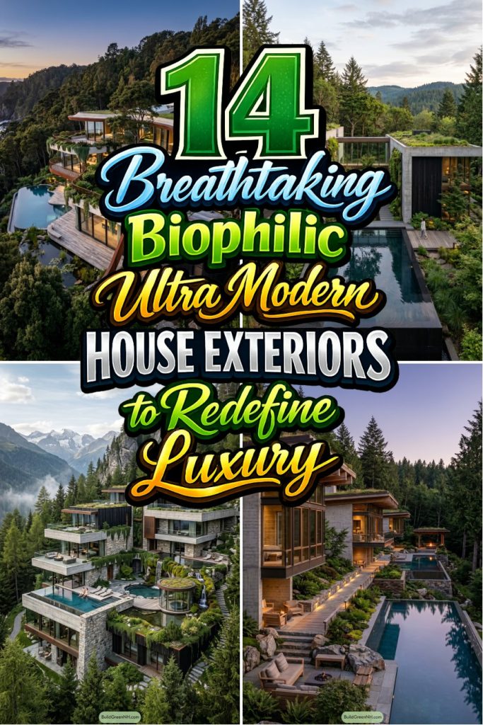 14 Breathtaking Biophilic Ultra Modern House Exteriors to Redefine Luxury