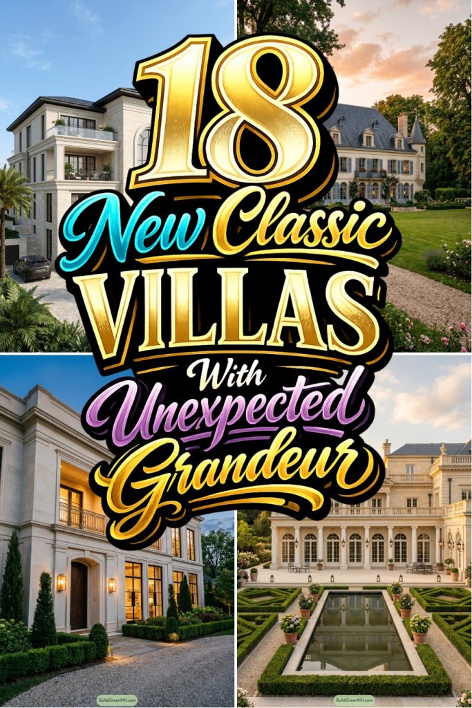 18 New Classic Villas With Unexpected Grandeur