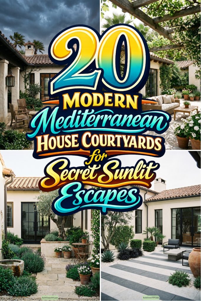20 Modern Mediterranean House Courtyards for Secret Sunlit Escapes