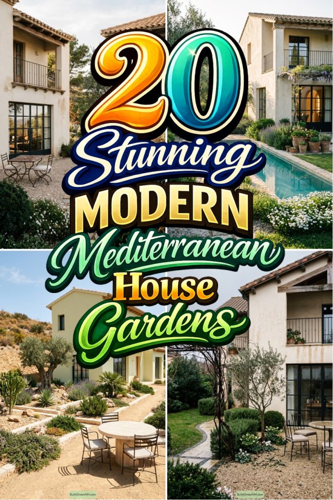 20 Stunning Modern Mediterranean House Gardens