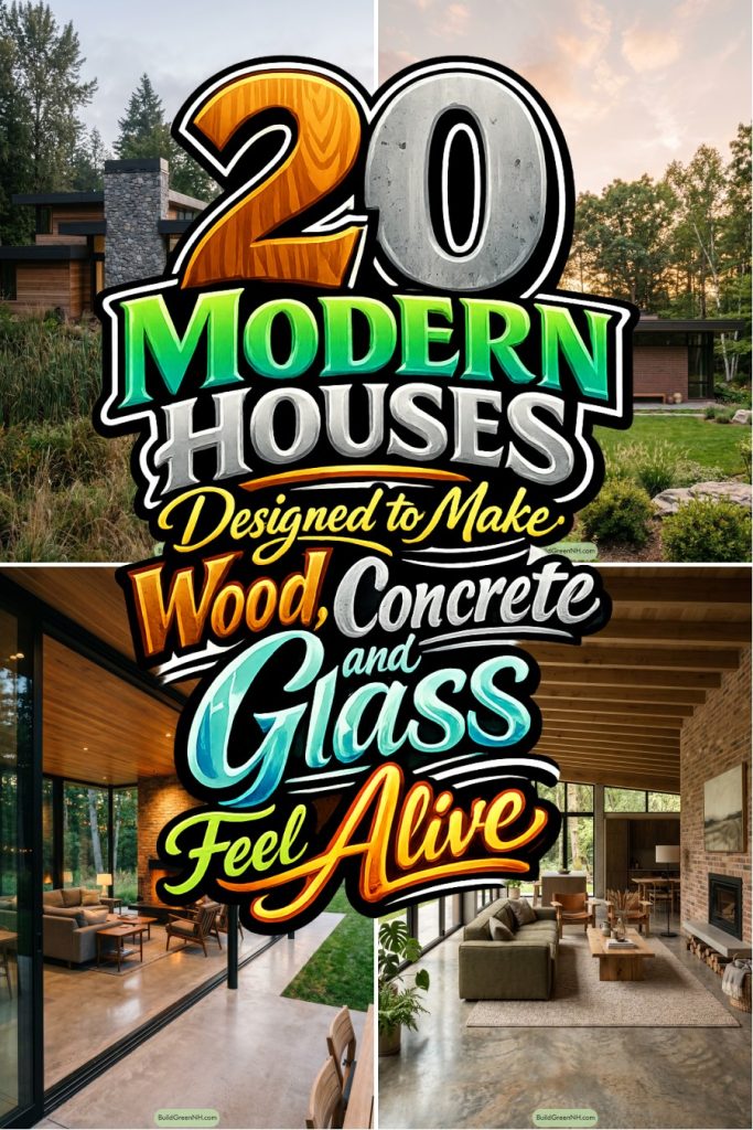 20 Modern Houses Designed to Make Wood, Concrete and Glass Feel Alive