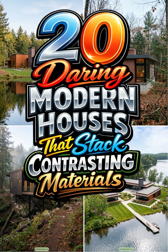 20 Daring Modern Houses That Stack Contrasting Materials