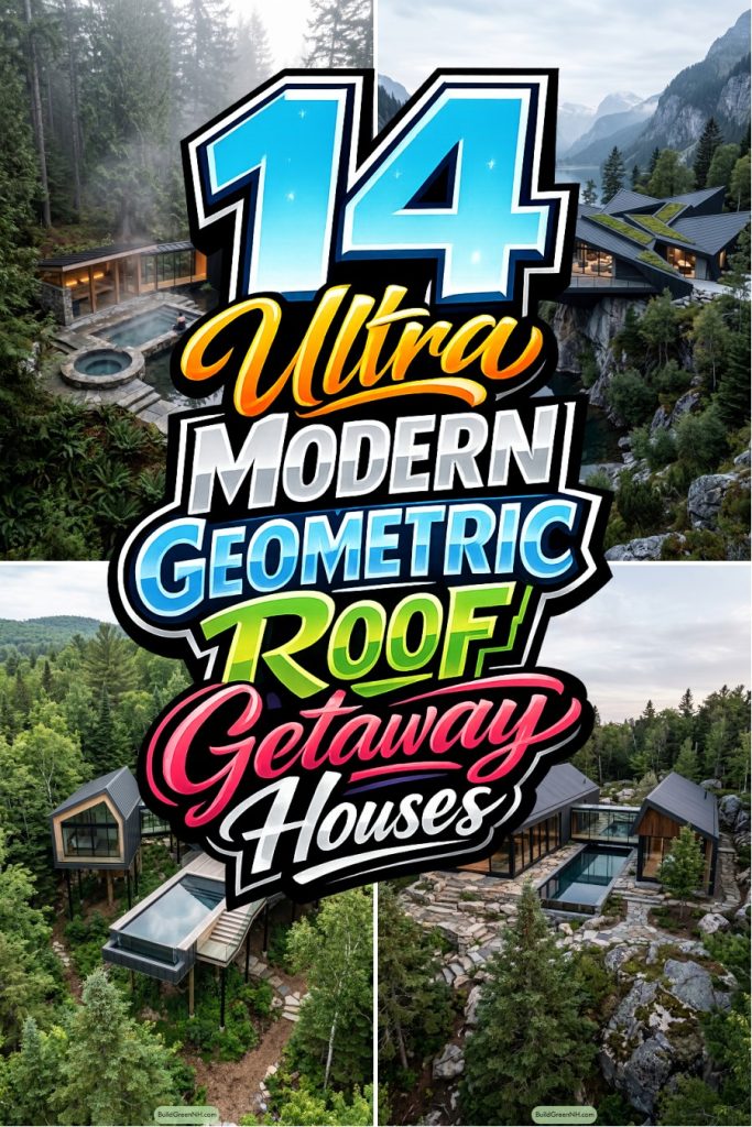 14 Ultra Modern Geometric Roof Getaway Houses