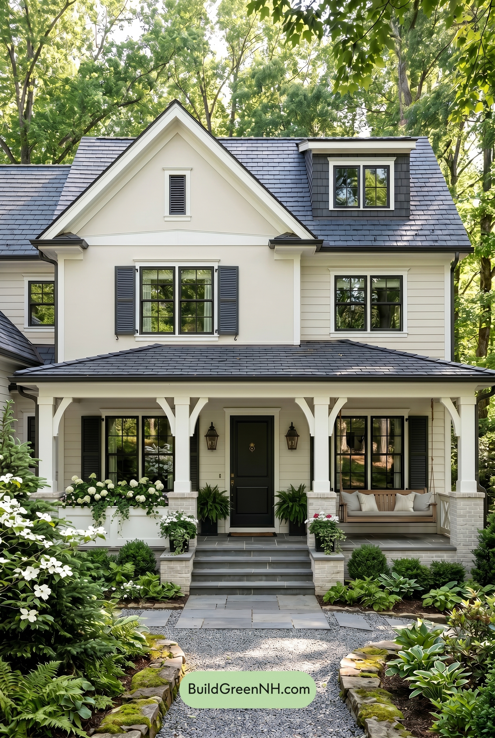 Craftsman White Color Scheme: Alabaster Shadow Slate