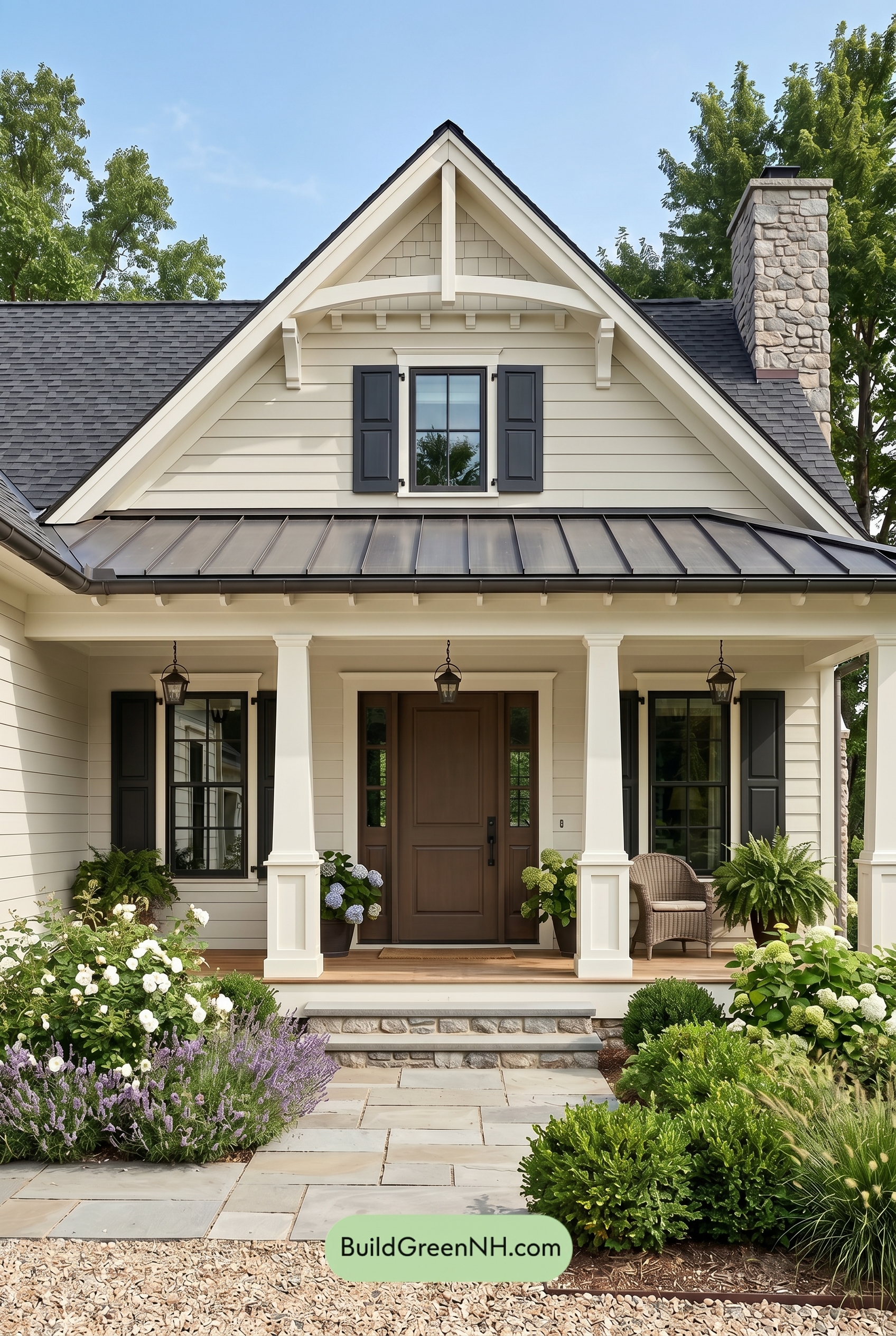 Craftsman White Color Scheme: Milkglass Iron Hearth