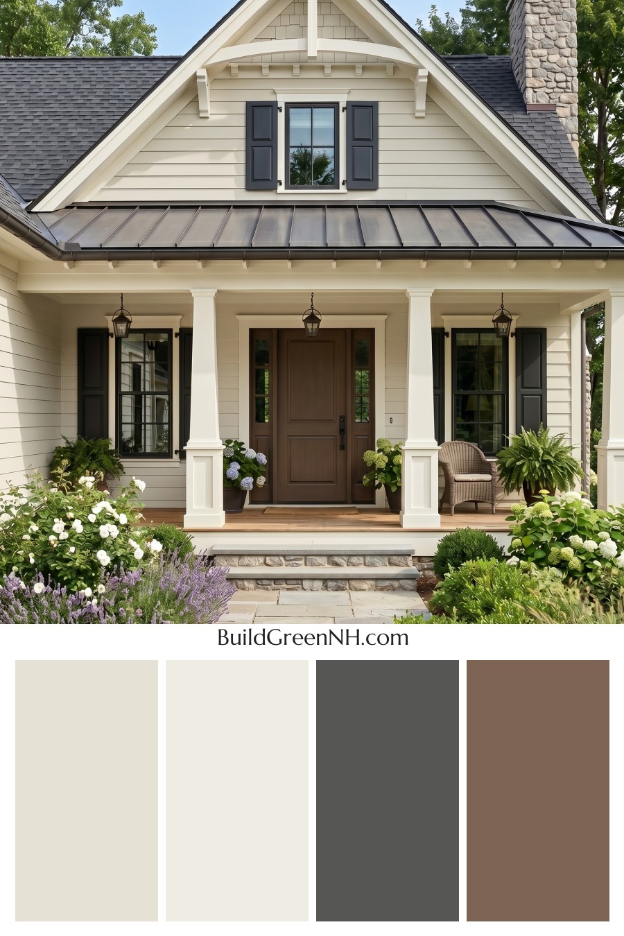 Craftsman White Color Scheme: Milkglass Iron Hearth