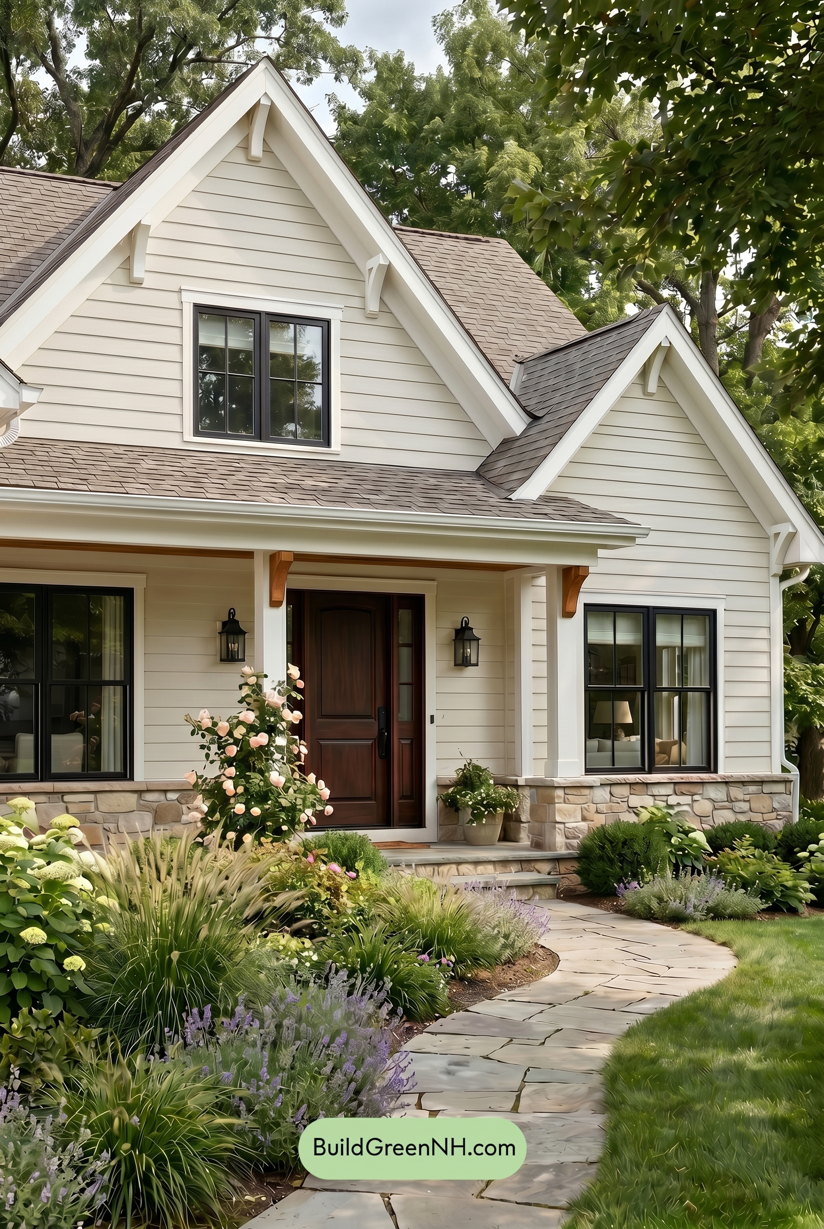 Craftsman White Color Scheme: Pearl Clay Umber - Overcast