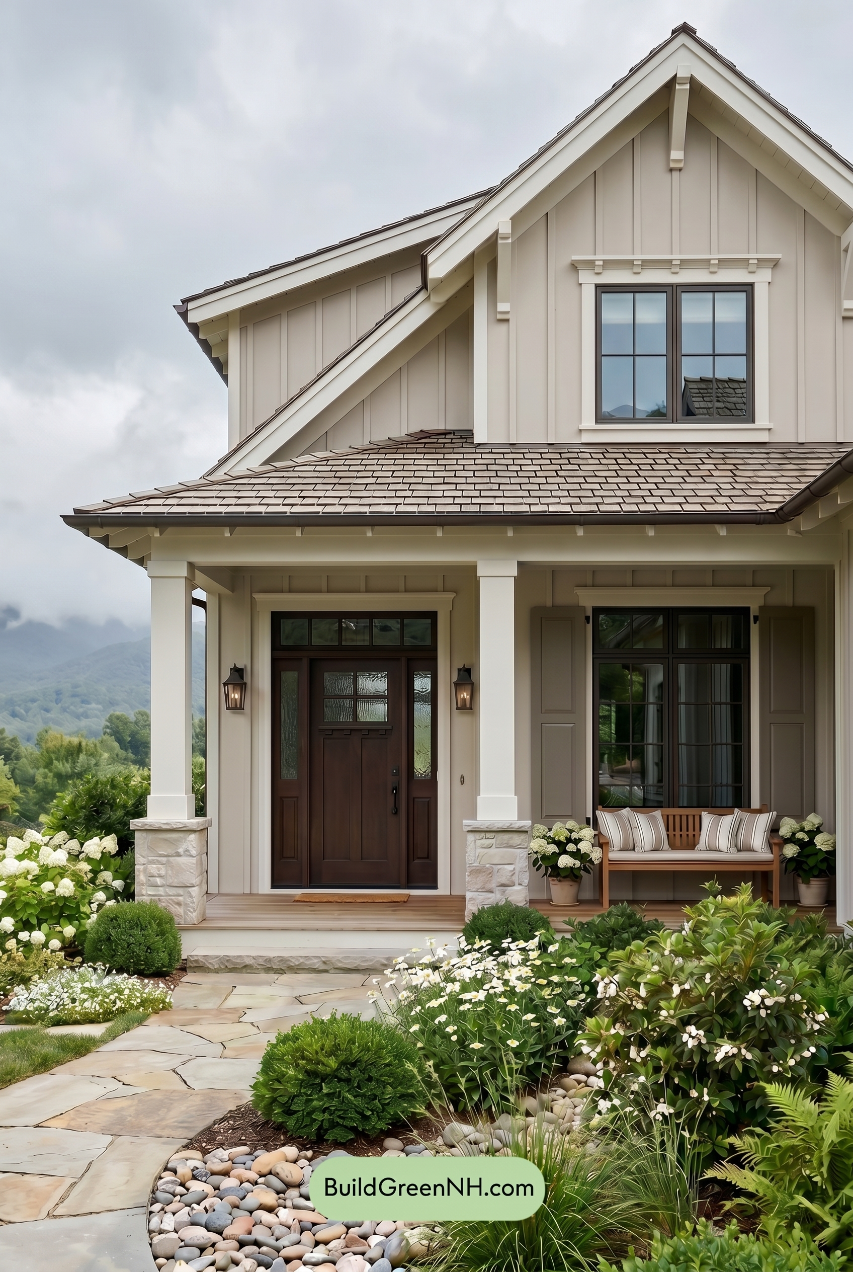 Craftsman White Color Scheme: Pearled White Clay - Overcast