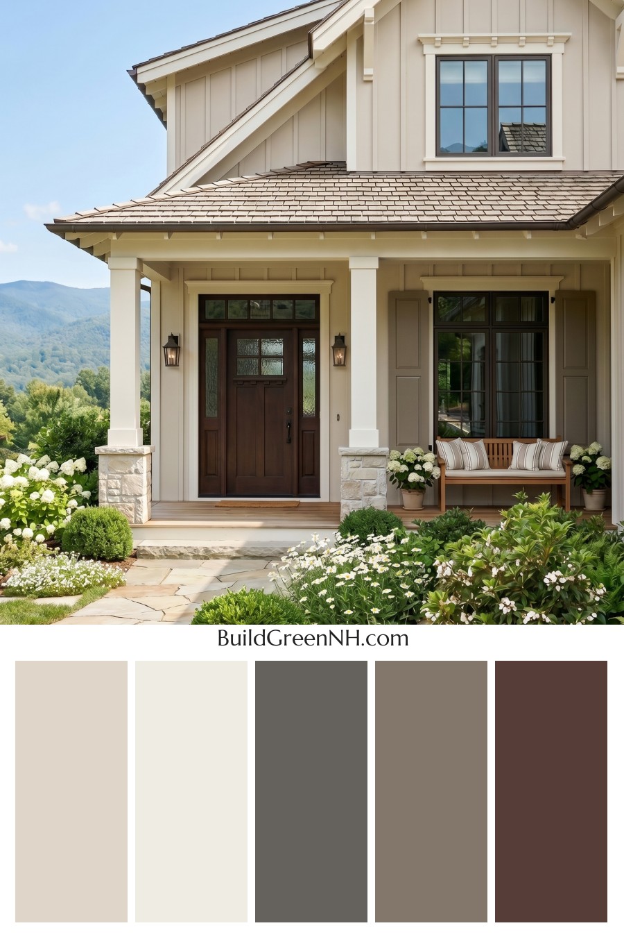 Craftsman White Color Scheme: Pearled White Clay
