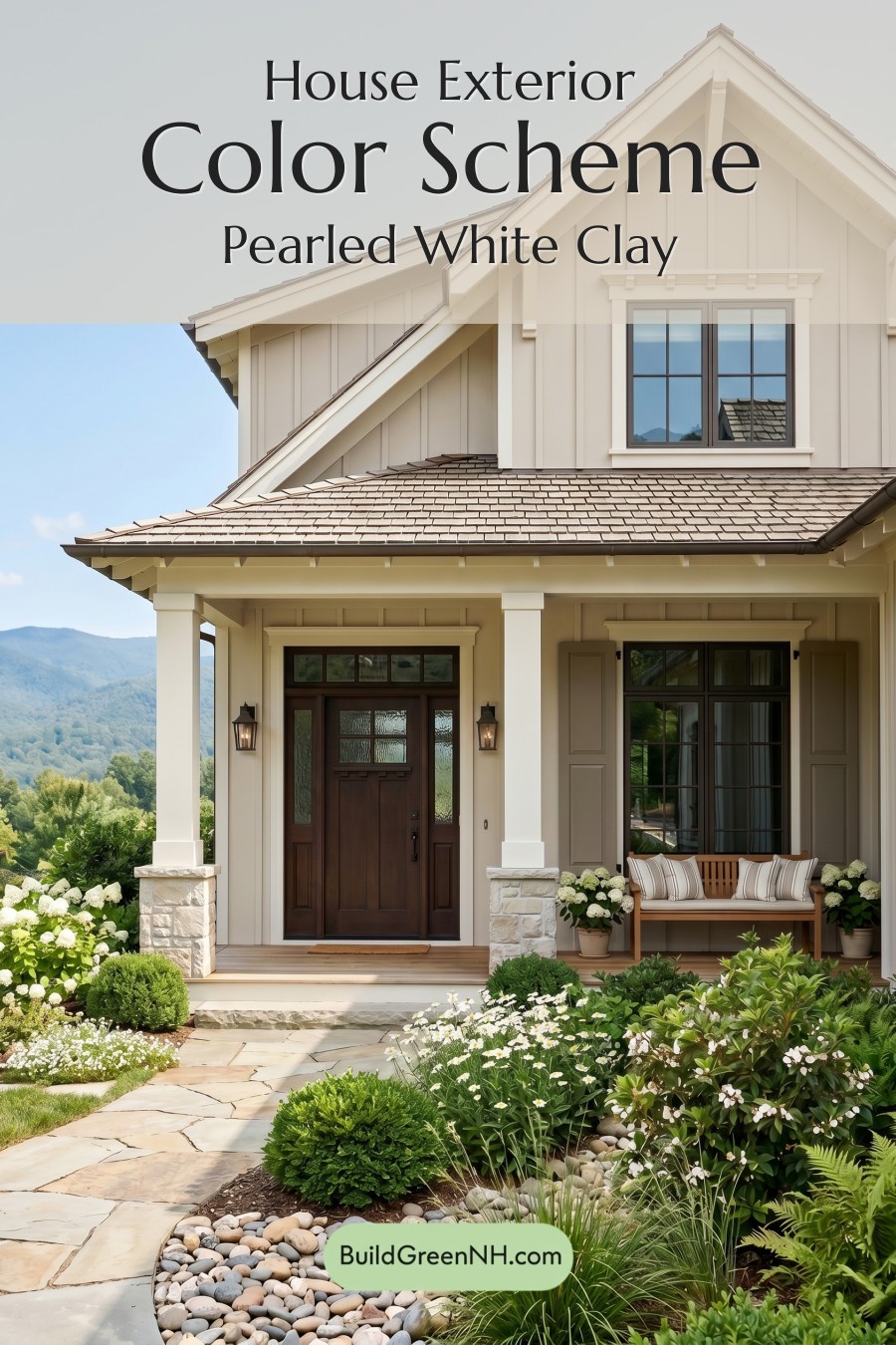 Craftsman White Color Scheme: Pearled White Clay