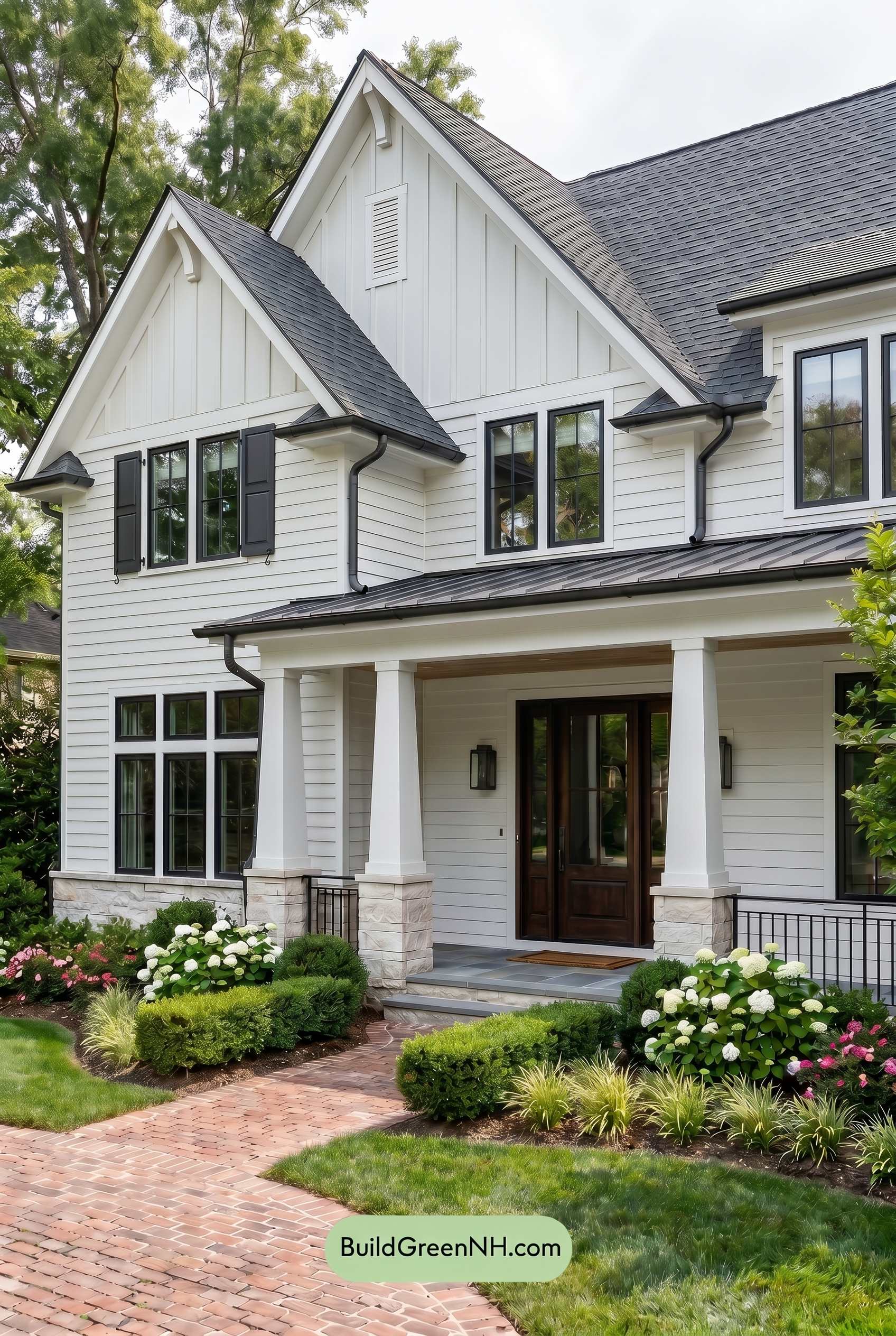 Craftsman White Color Scheme: Porcelain Graphite Glow - Overcast