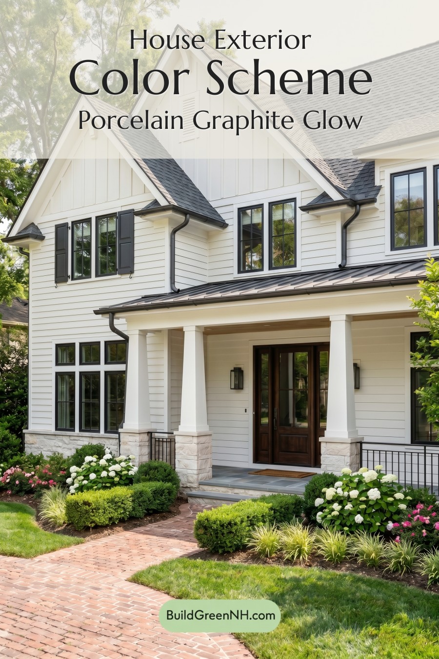 Craftsman White Color Scheme: Porcelain Graphite Glow