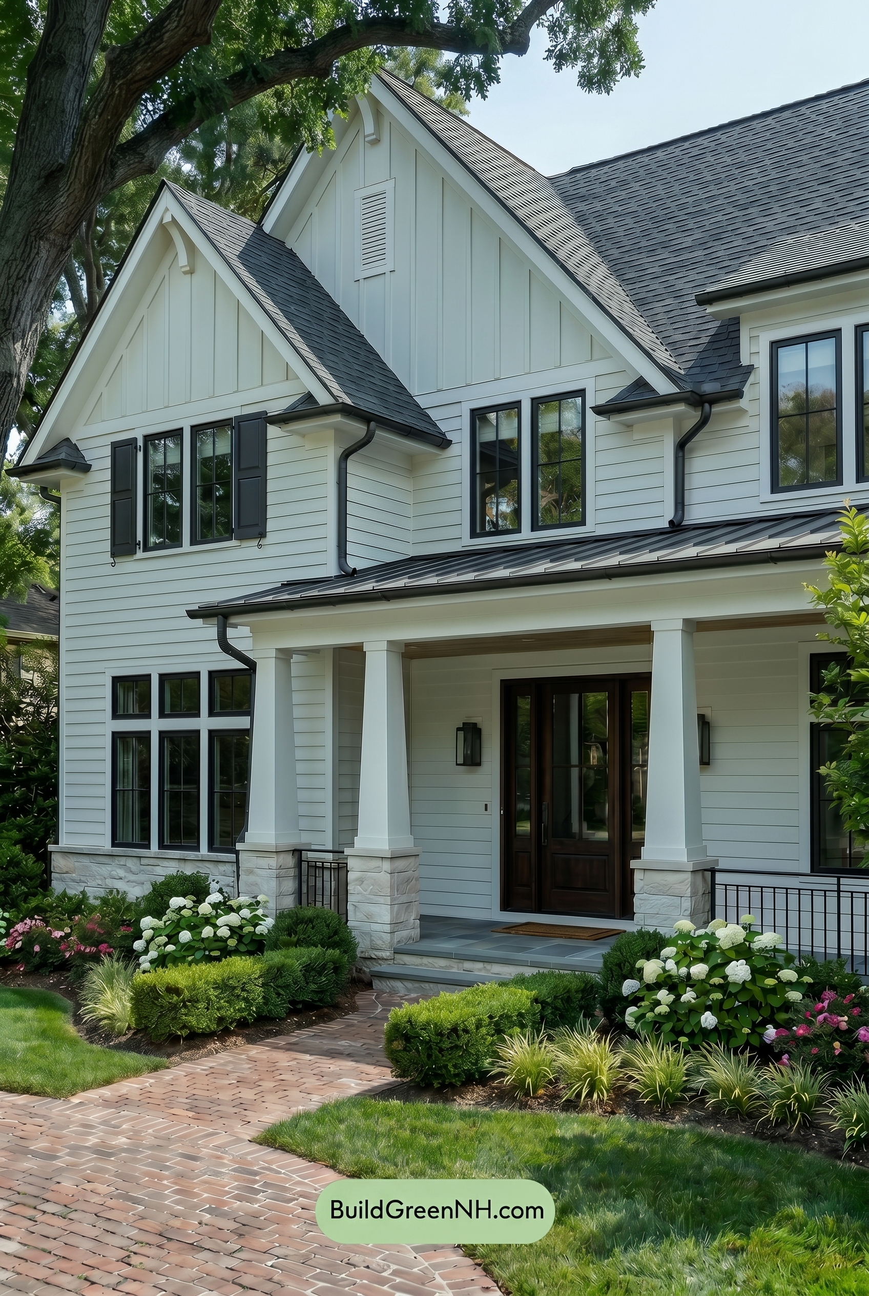 Craftsman White Color Scheme: Porcelain Graphite Glow - Shade