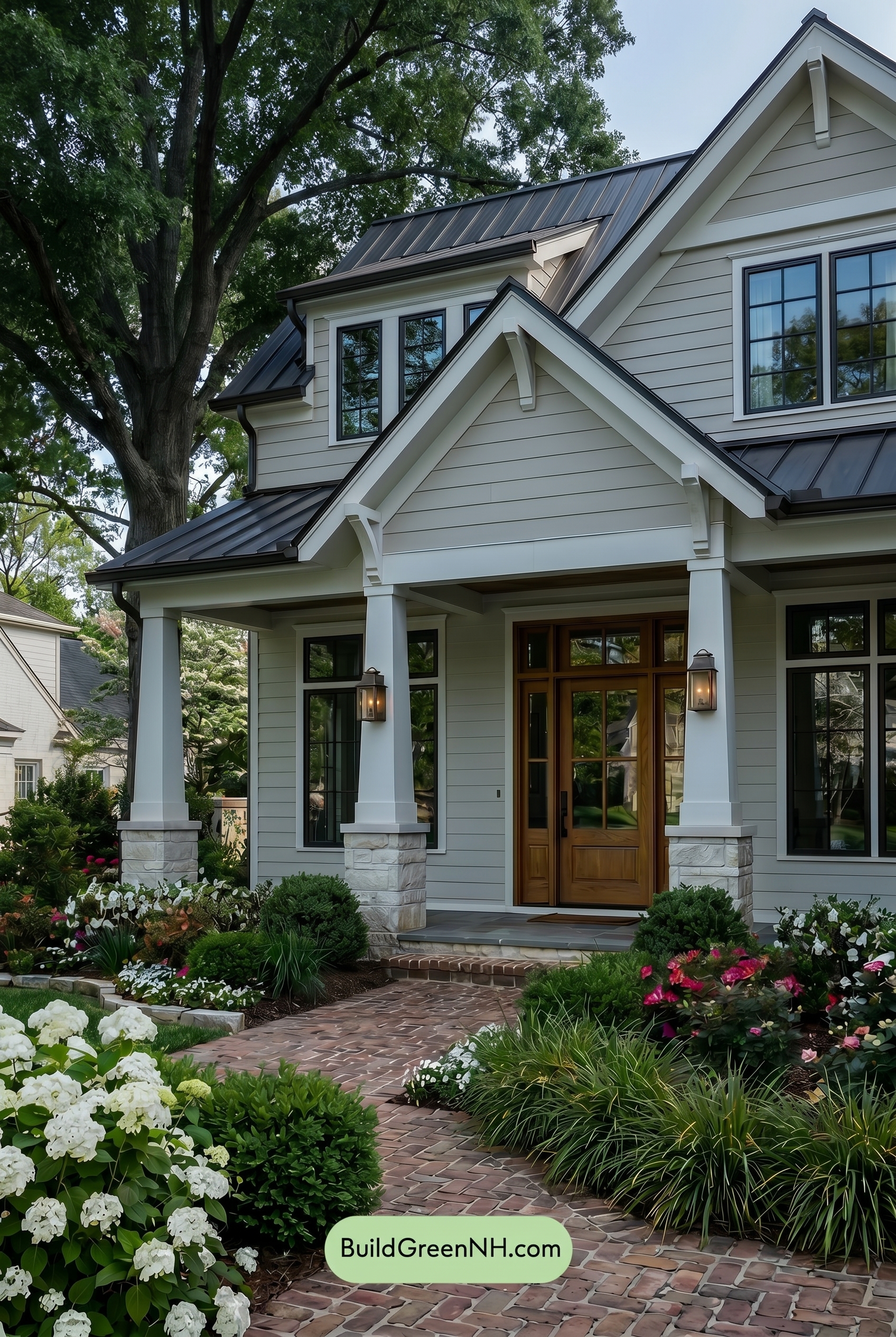 Craftsman White Color Scheme: Warm White Brass - Shade