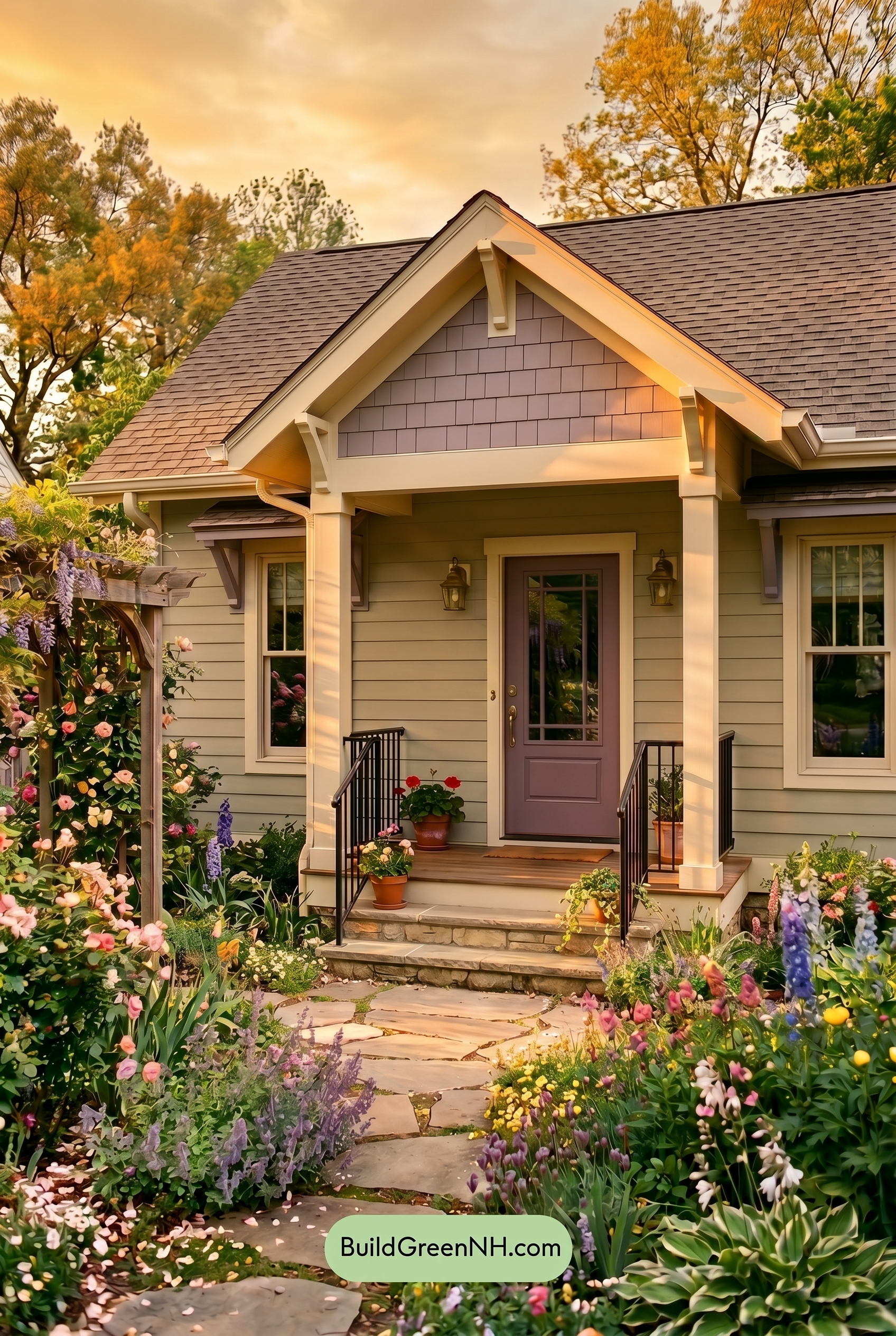 : Garden Quietude - Golden Hour