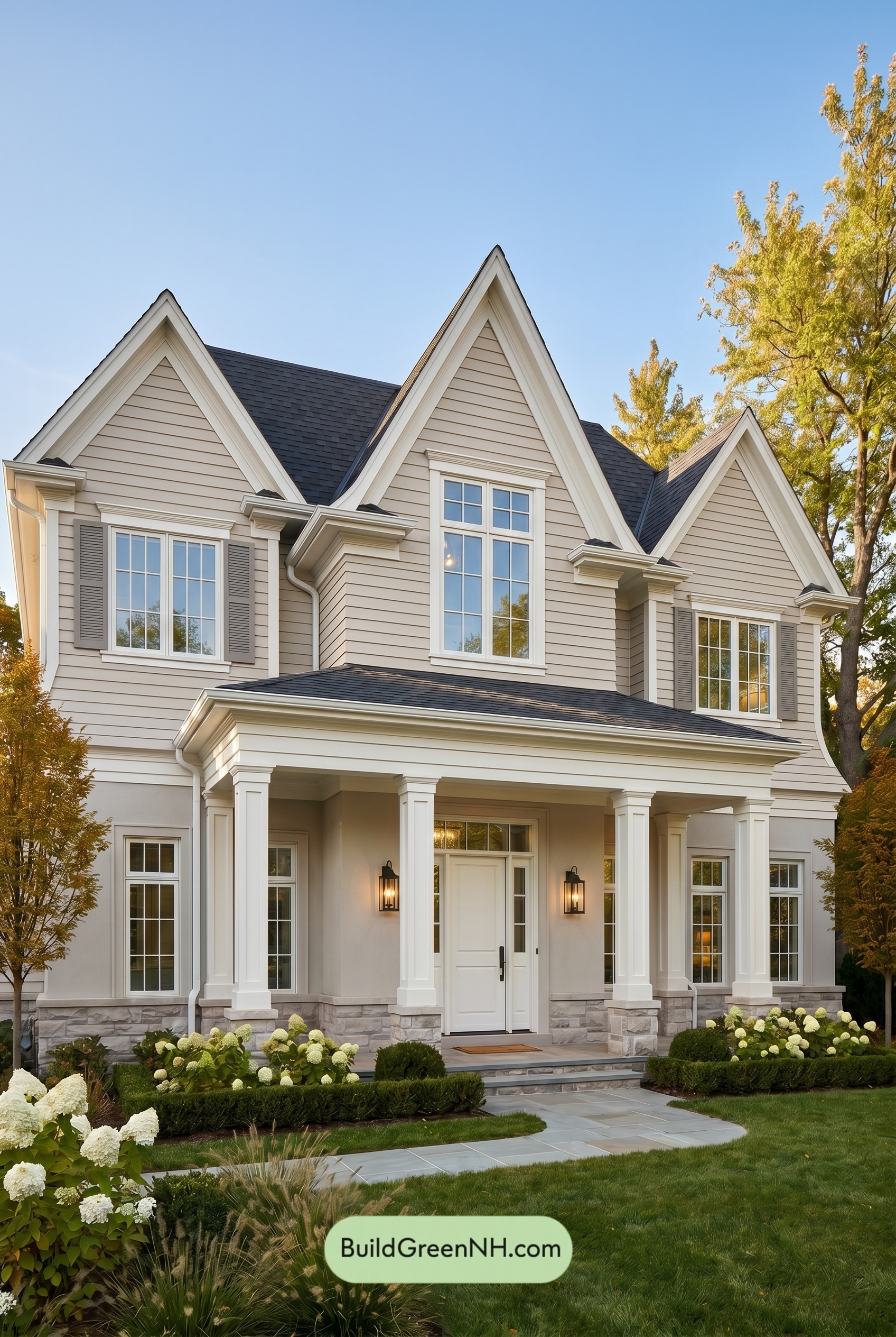 Light Grey Exterior Color Scheme: Family Light Grey Exterior