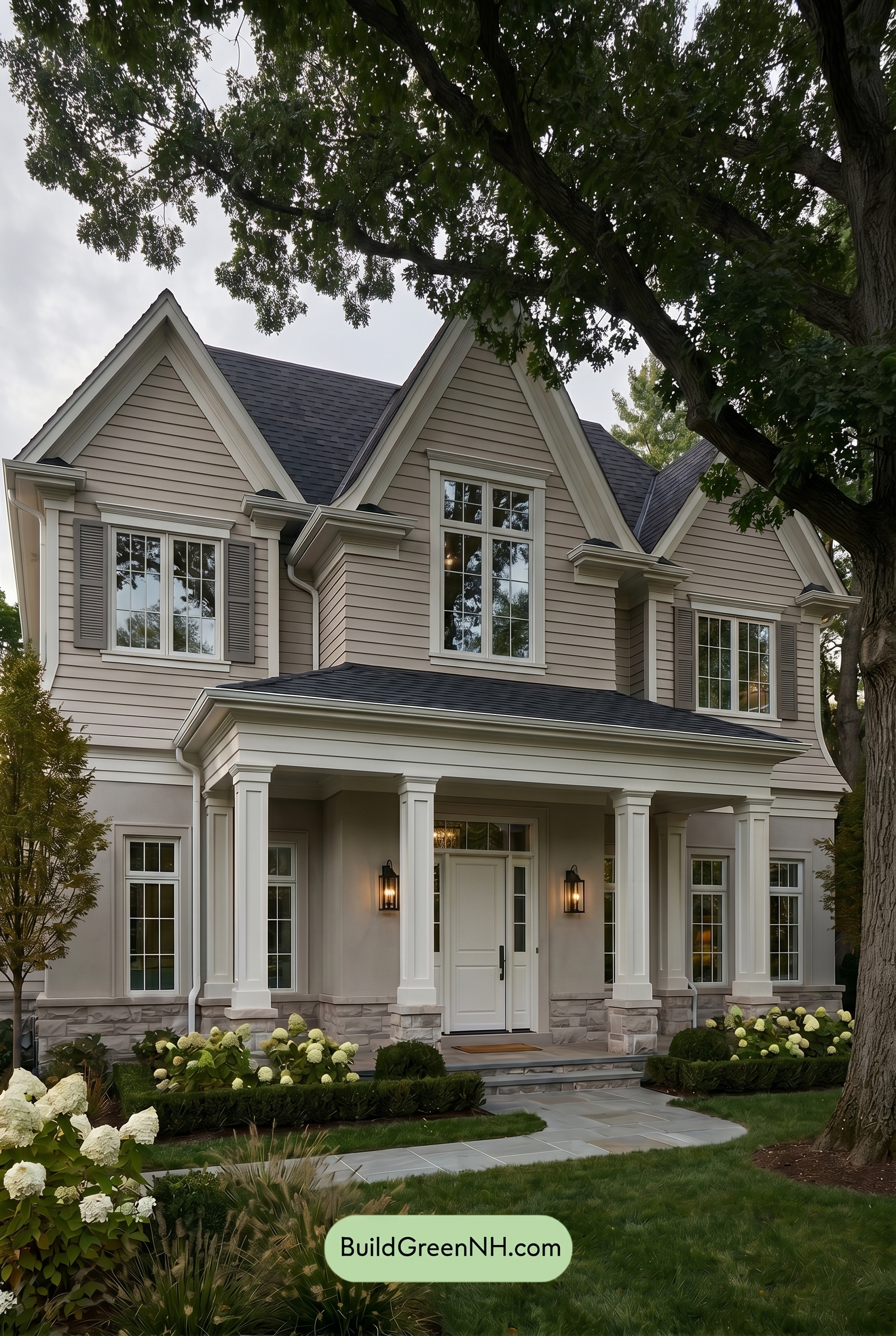 Light Grey Exterior Color Scheme: Family Light Grey Exterior - Shade