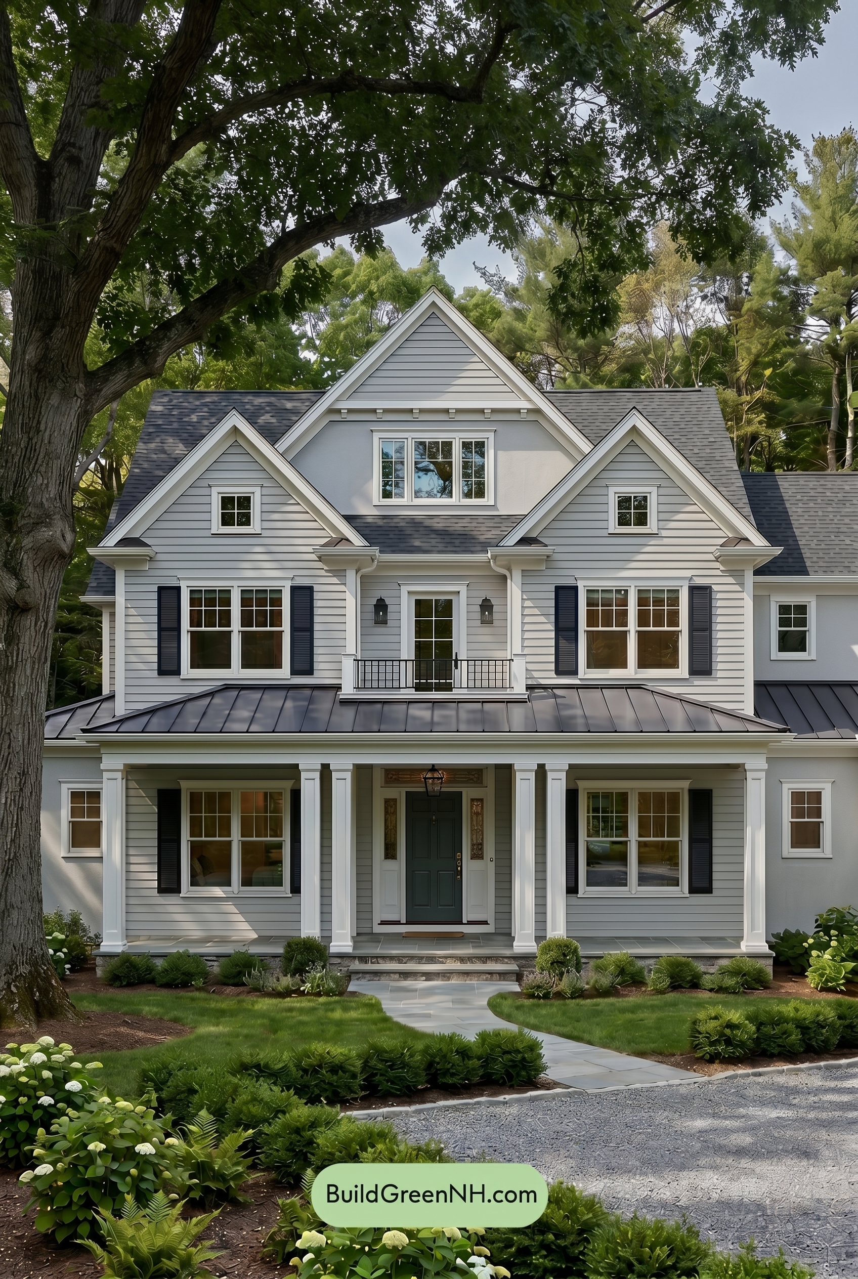 Light Grey Exterior Color Scheme: Silver Forest Poise - Shade