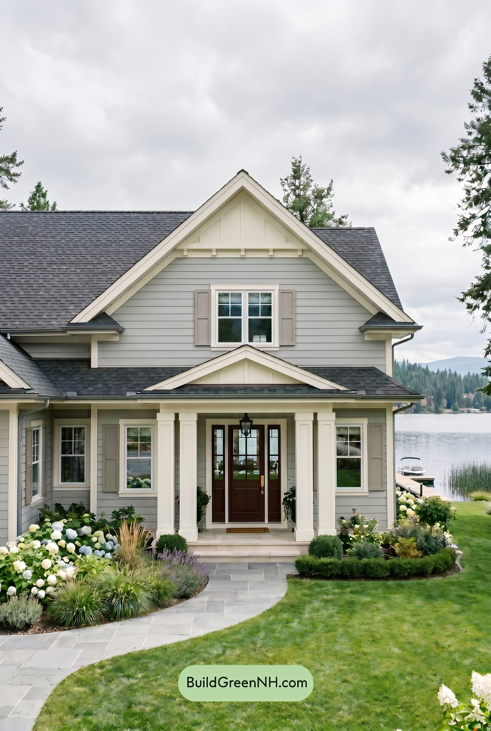 Light Grey Exterior Color Scheme: Smoke Gray Elegance - Overcast