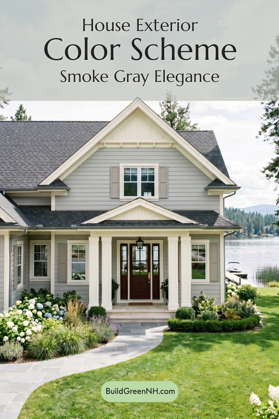 Light Grey Exterior Color Scheme: Smoke Gray Elegance