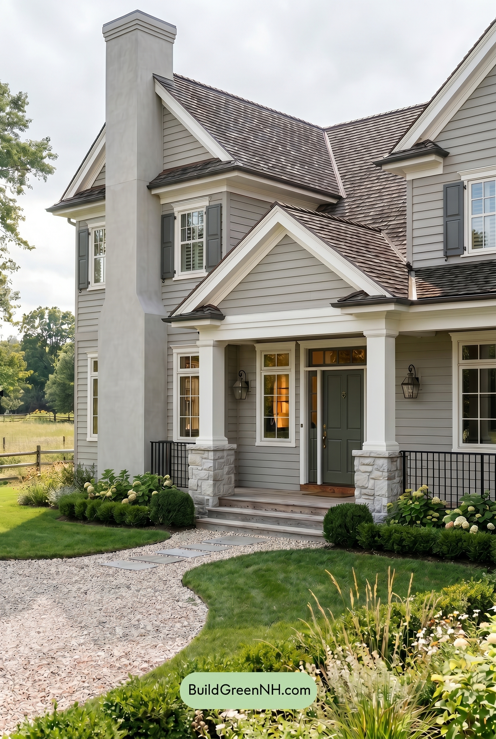 Light Grey Exterior Color Scheme: Smoky Farm Grace - Overcast