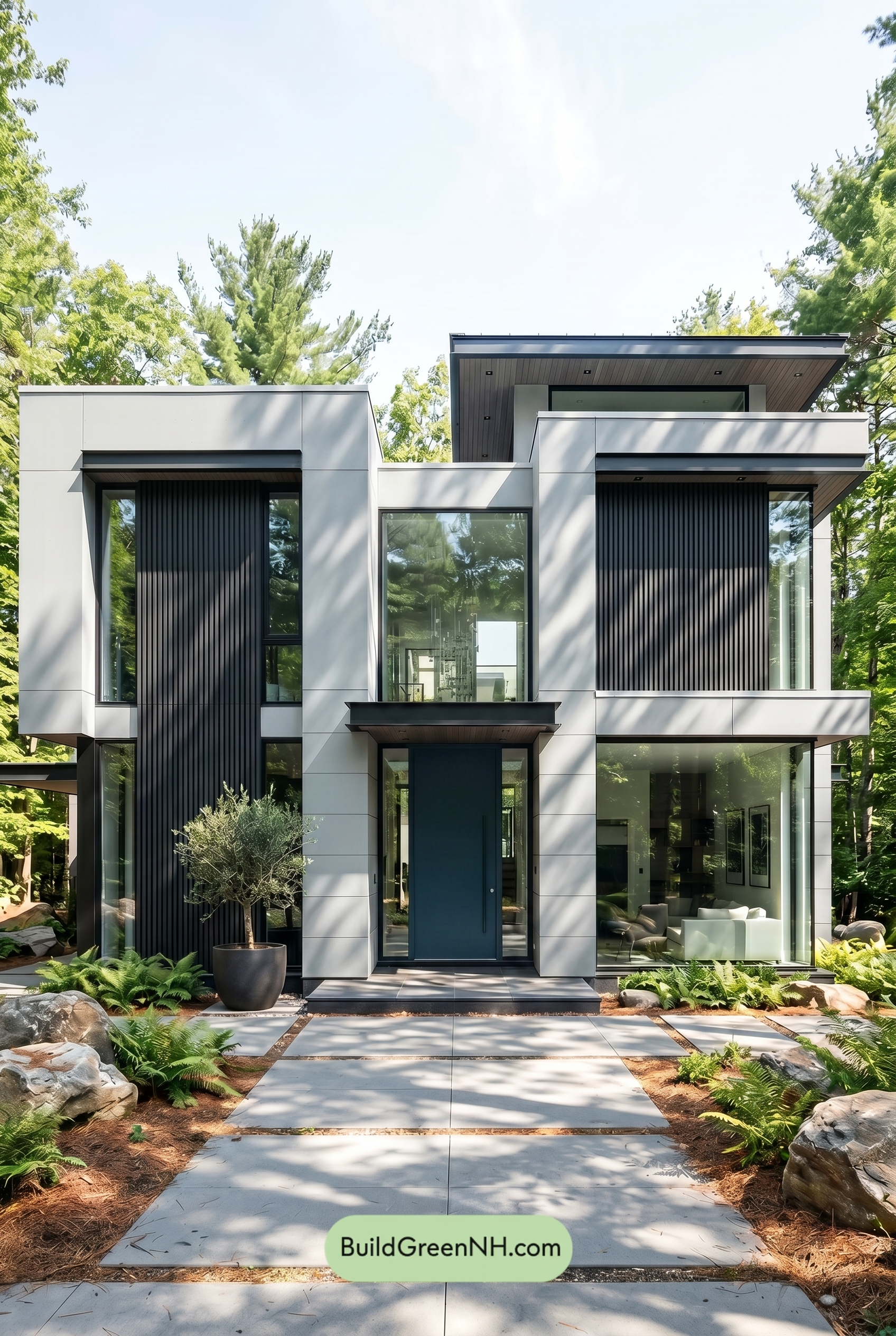 Modern Bronze House Exterior Color Scheme: Smoky Gray Stillness