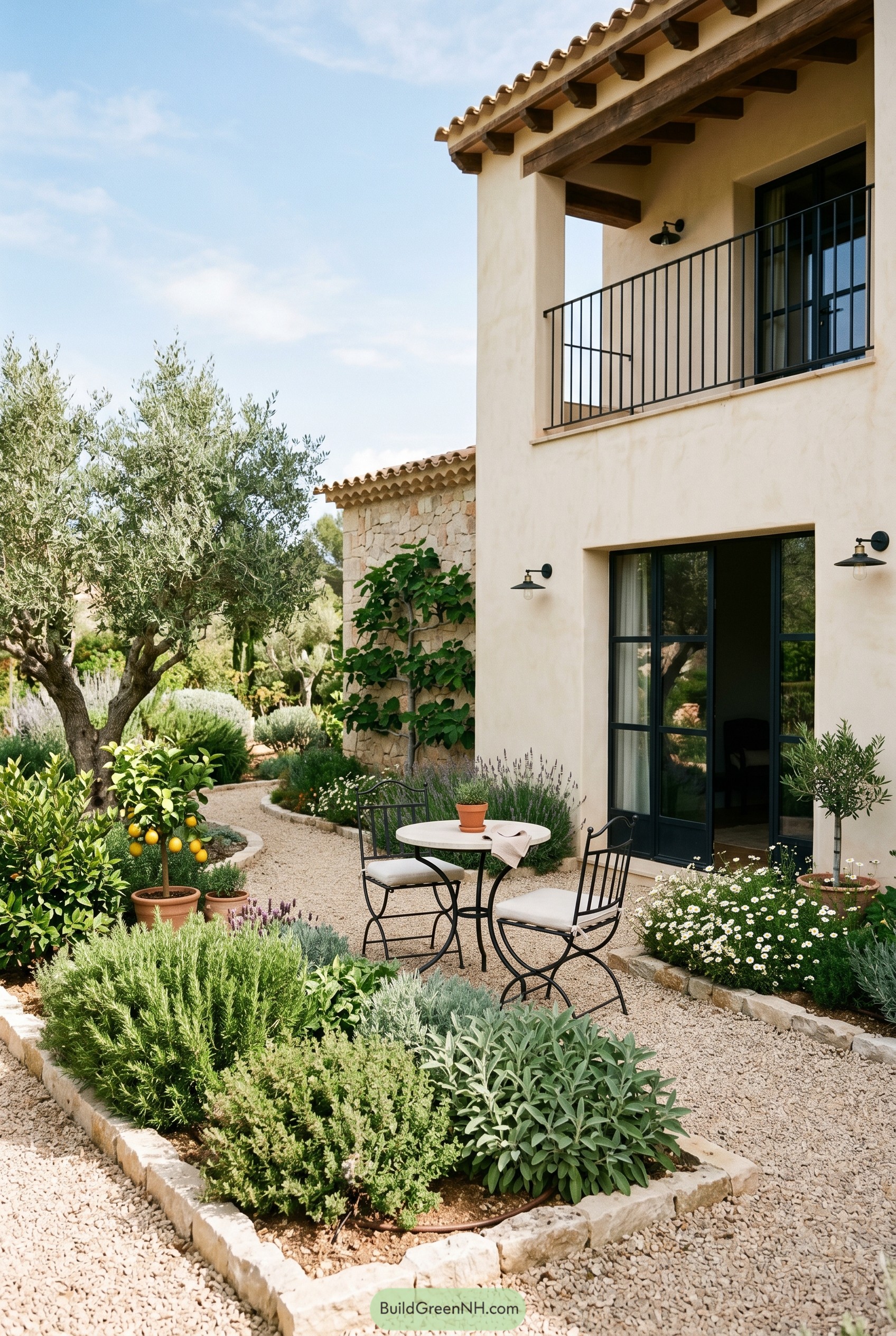 20 Stunning Modern Mediterranean House Gardens