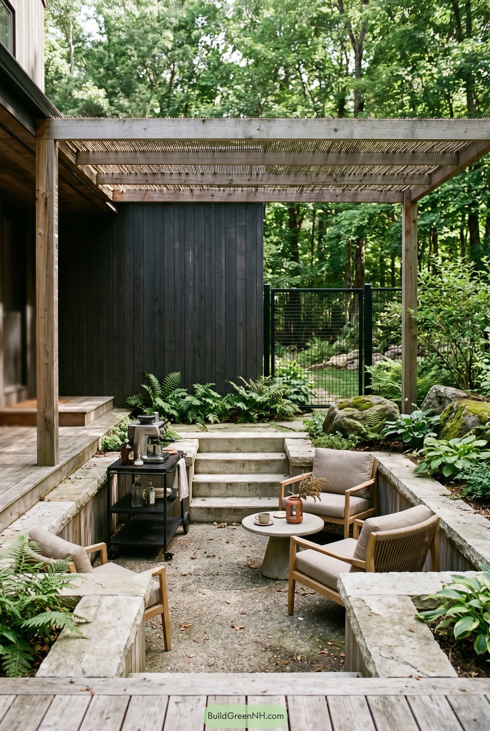 20 Modern Rustic Cafe-Style Backyard Outdoor Living Areas