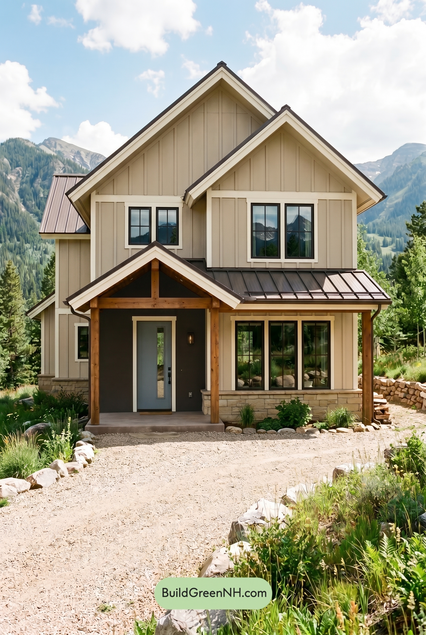 Neutral Small House Color Scheme: Clay Black Balance