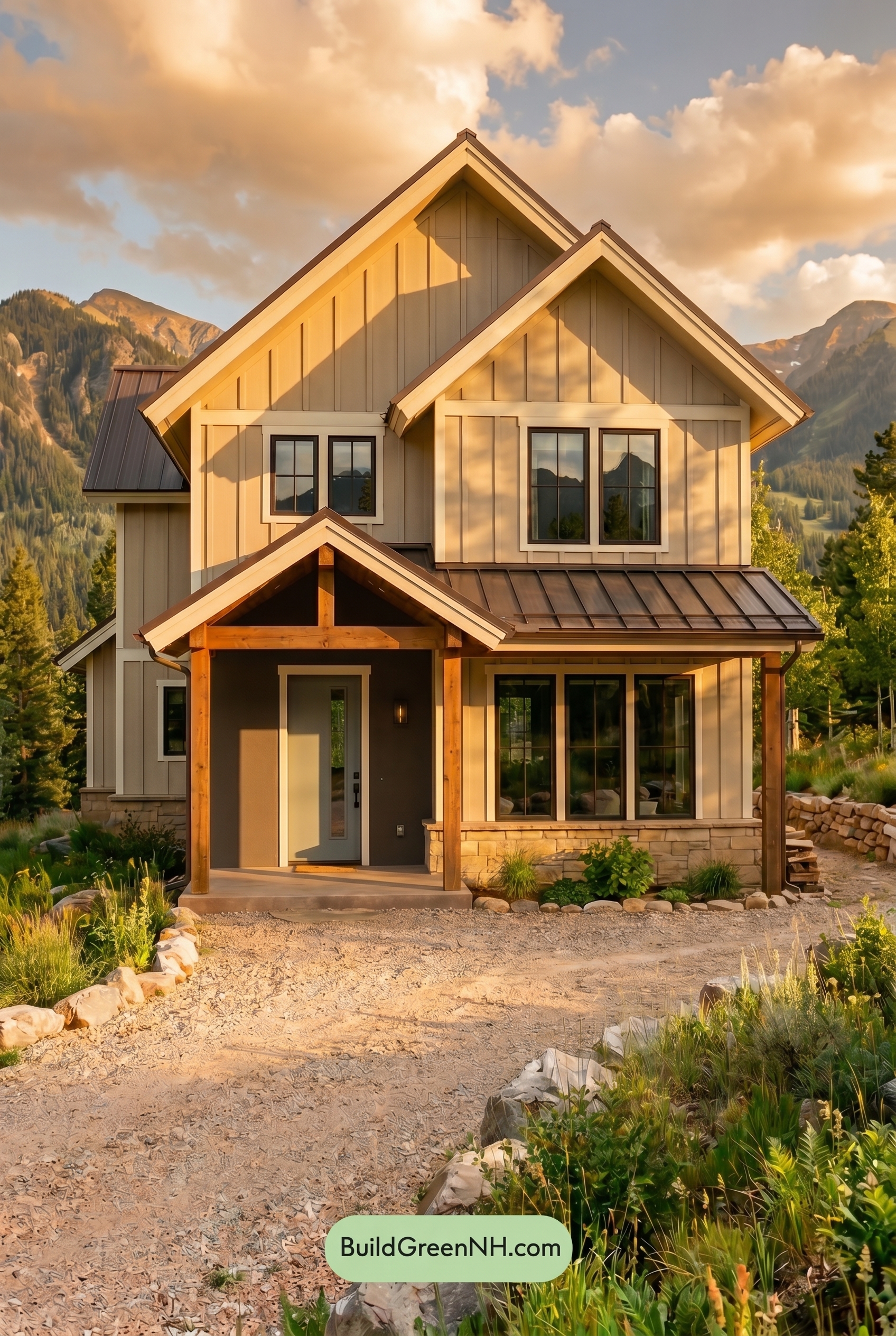 Neutral Small House Color Scheme: Clay Black Balance - Golden Hour