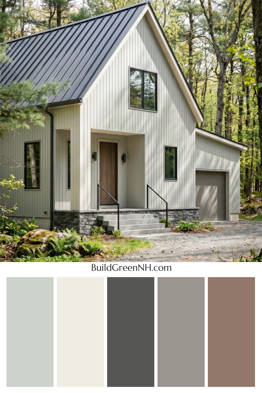 Neutral Small House Color Scheme: Cool Gray Stillness