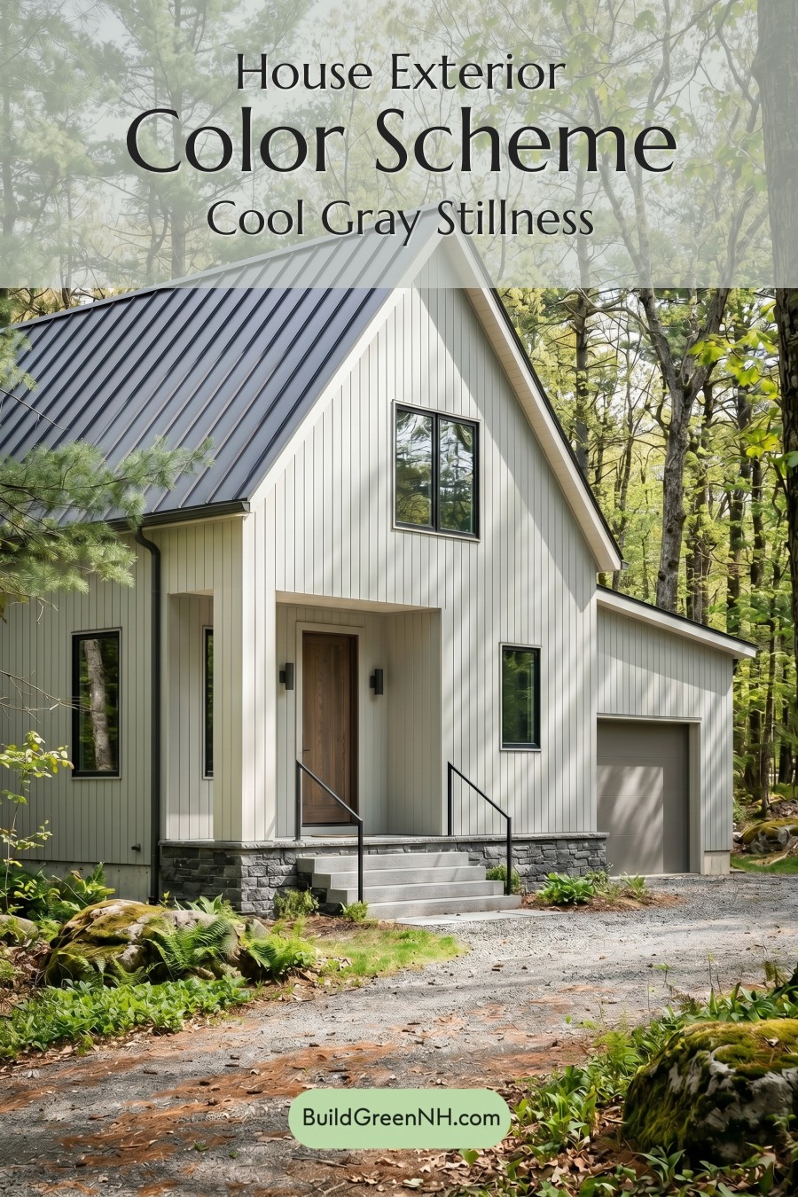 Neutral Small House Color Scheme: Cool Gray Stillness