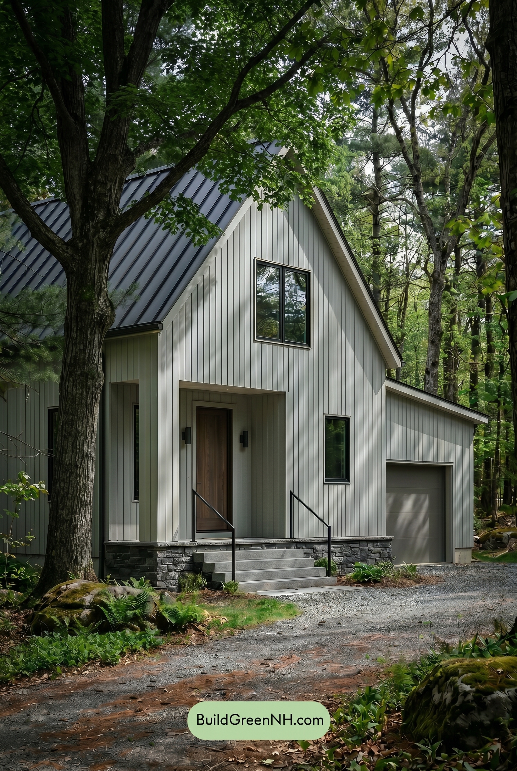 Neutral Small House Color Scheme: Cool Gray Stillness - Shade
