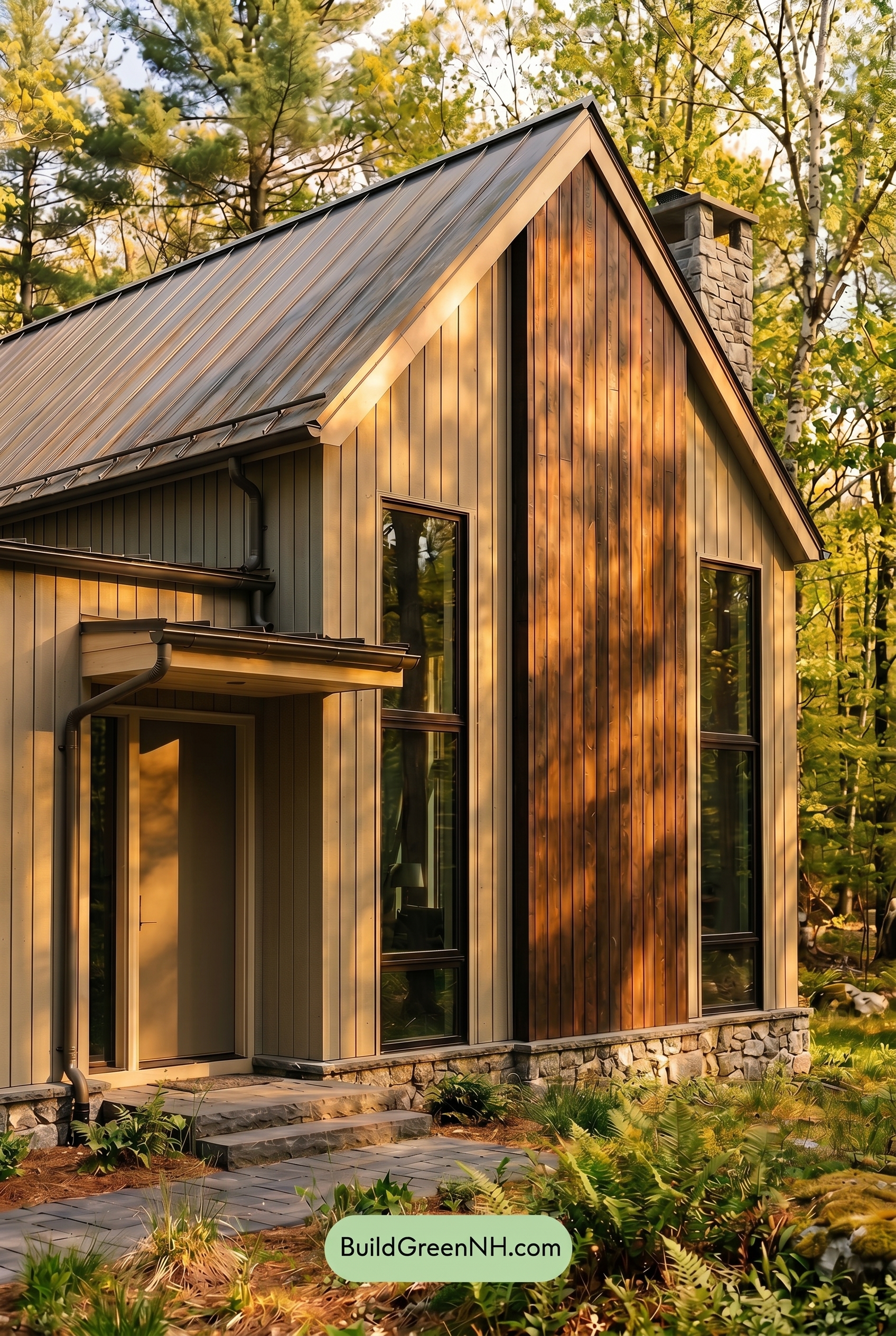 Neutral Small House Color Scheme: Greige Umber Quiet - Golden Hour