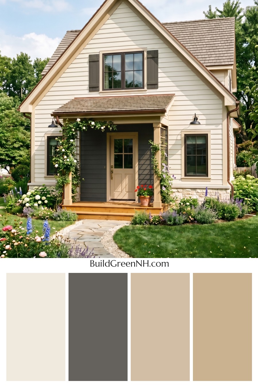 Neutral Small House Color Scheme: Linen Graphite Glow