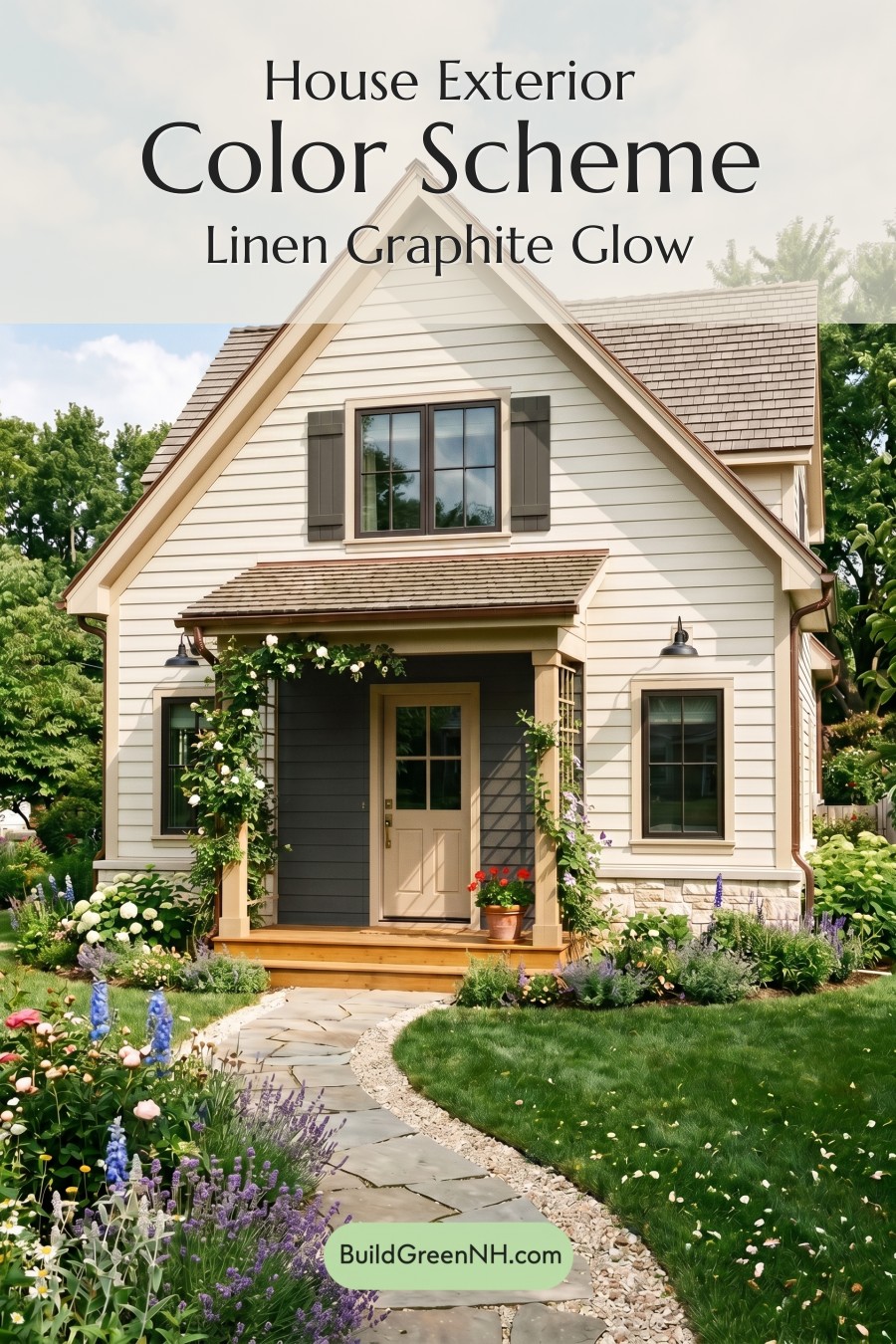 Neutral Small House Color Scheme: Linen Graphite Glow