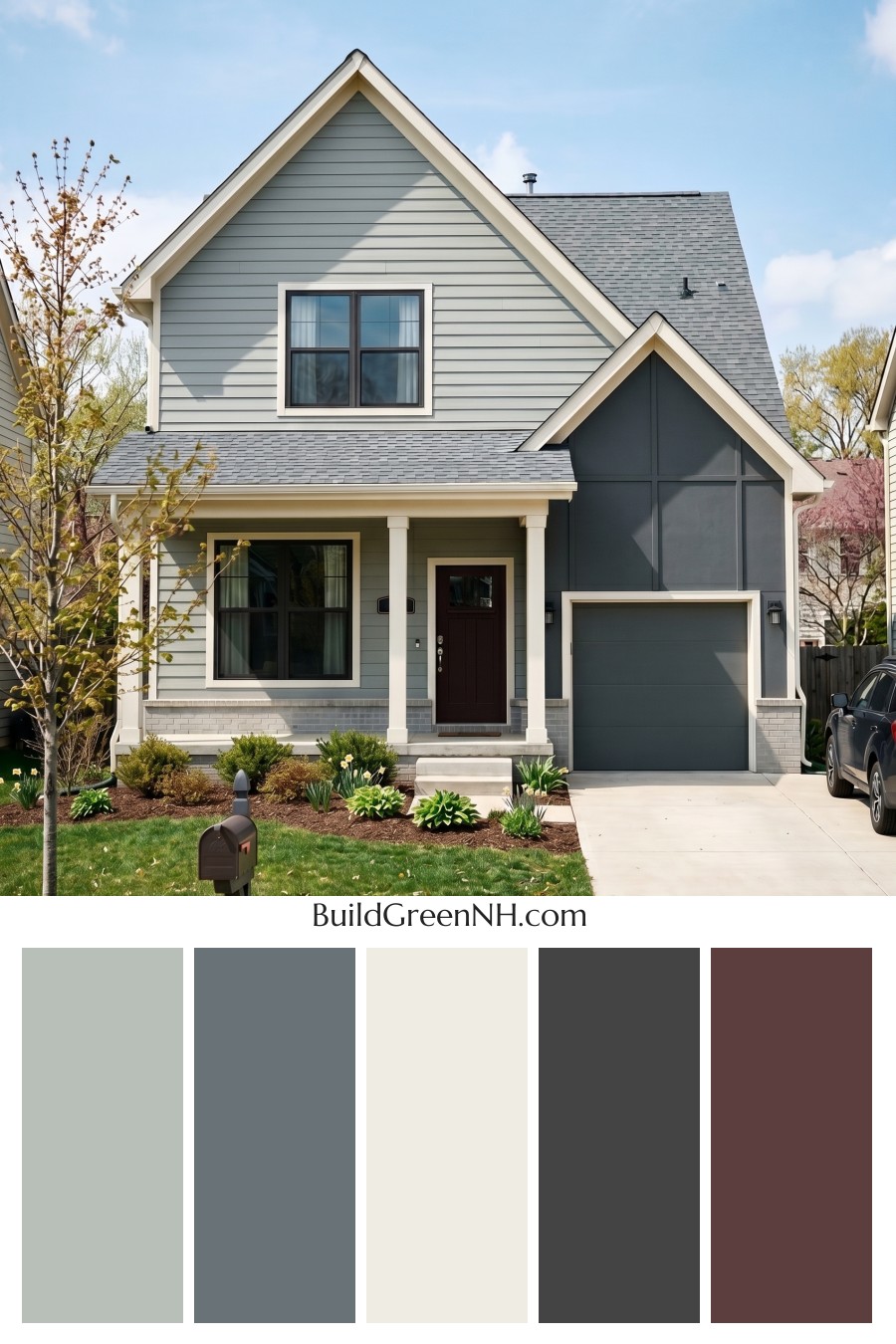 Neutral Small House Color Scheme: Oyster Iron Haven