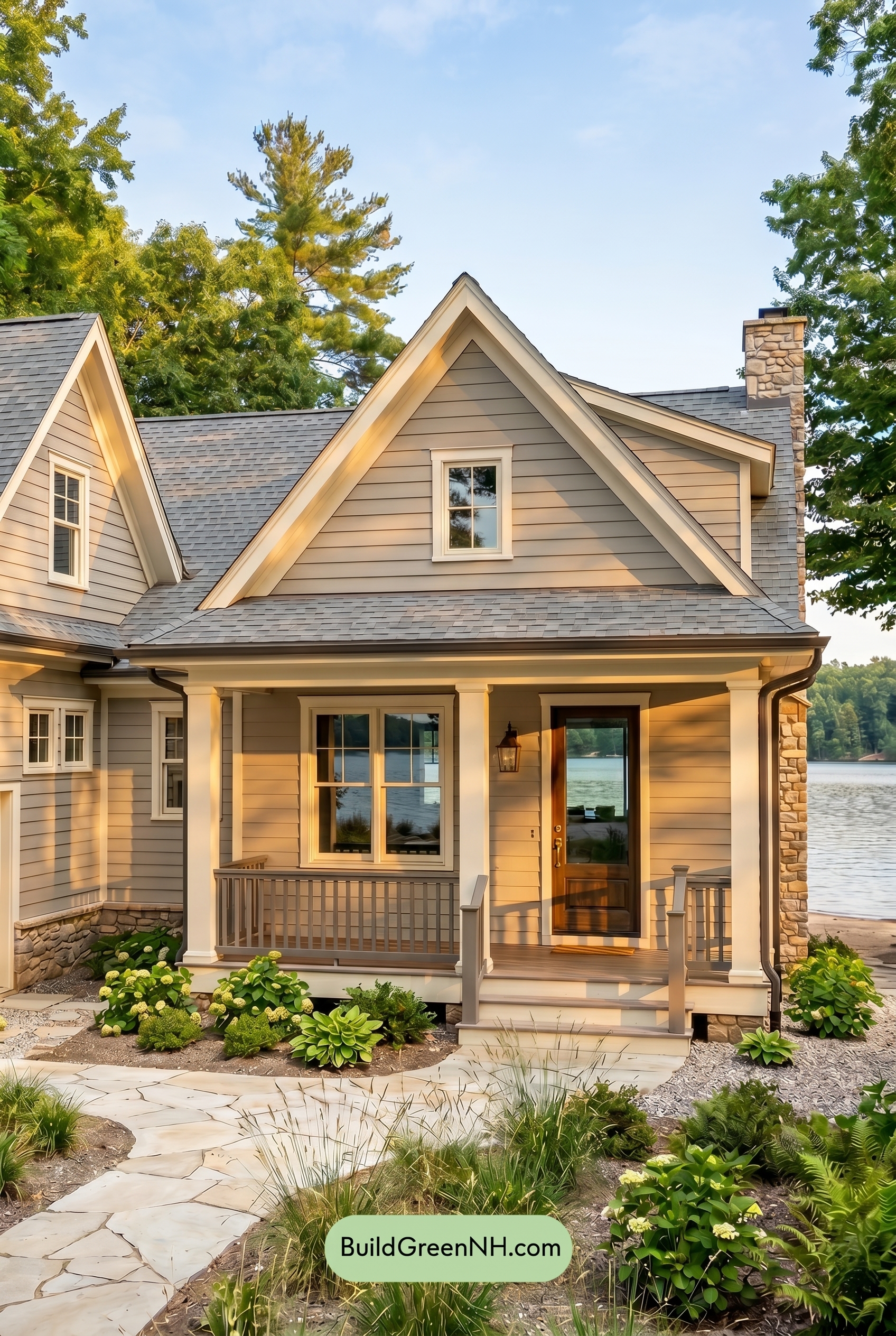 Neutral Small House Color Scheme: Pale Greige Ease - Golden Hour