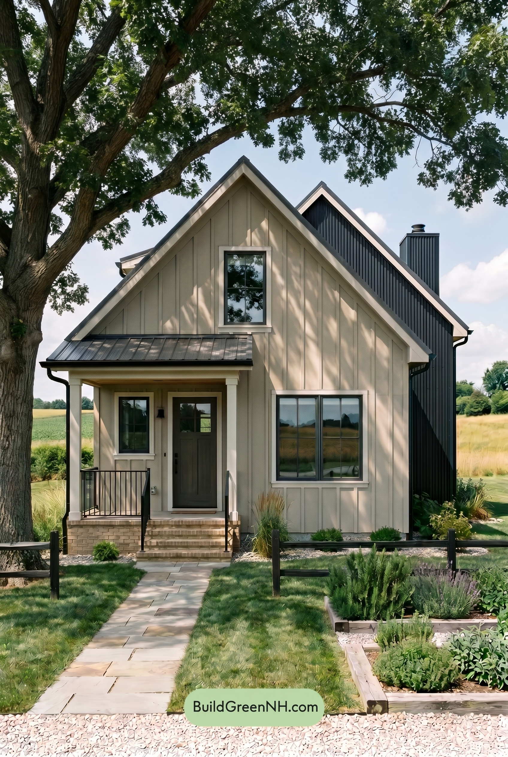 Neutral Small House Color Scheme: Sandstone Slate Poise - Shade
