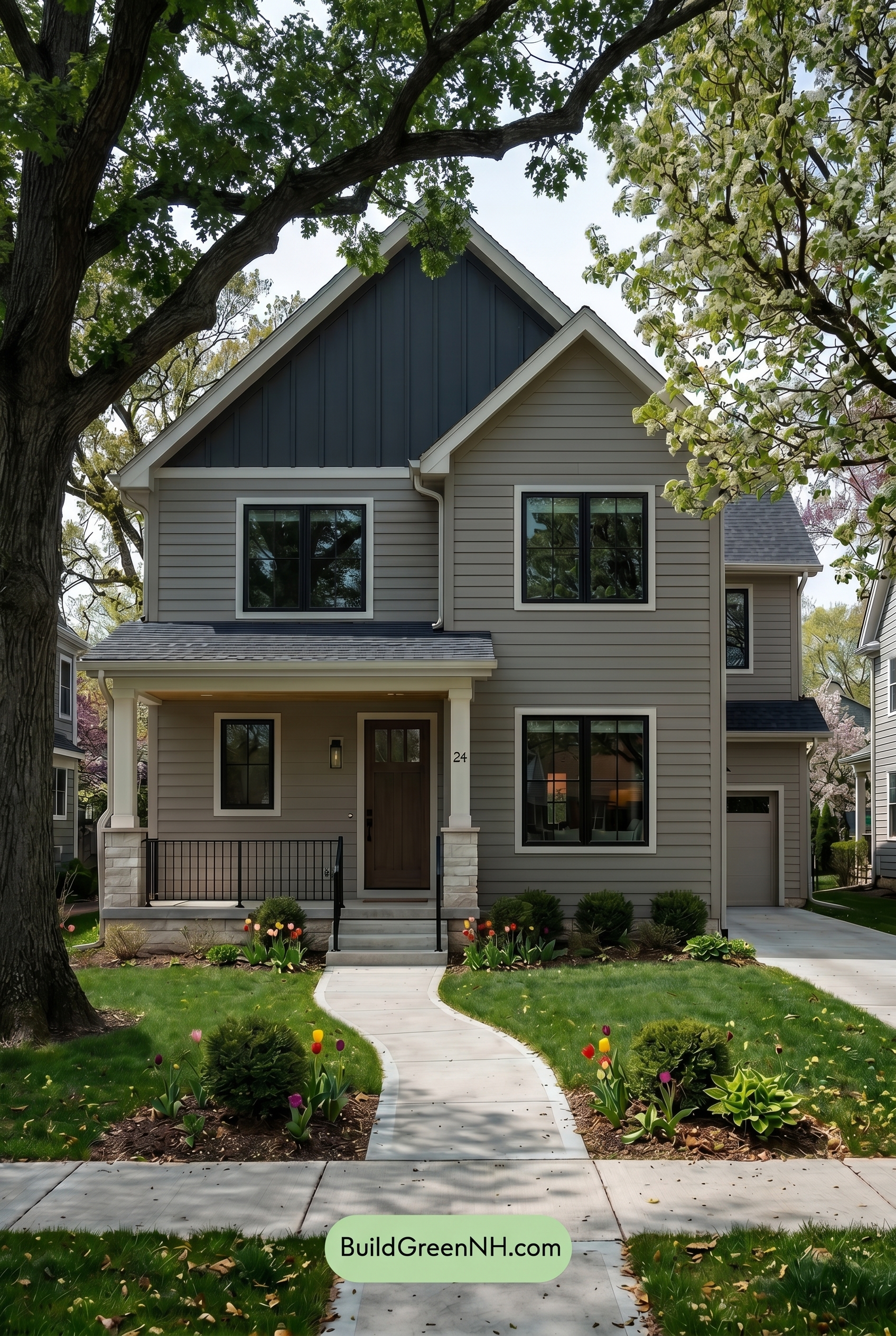 Neutral Small House Color Scheme: Soft Neutral Contrast - Shade