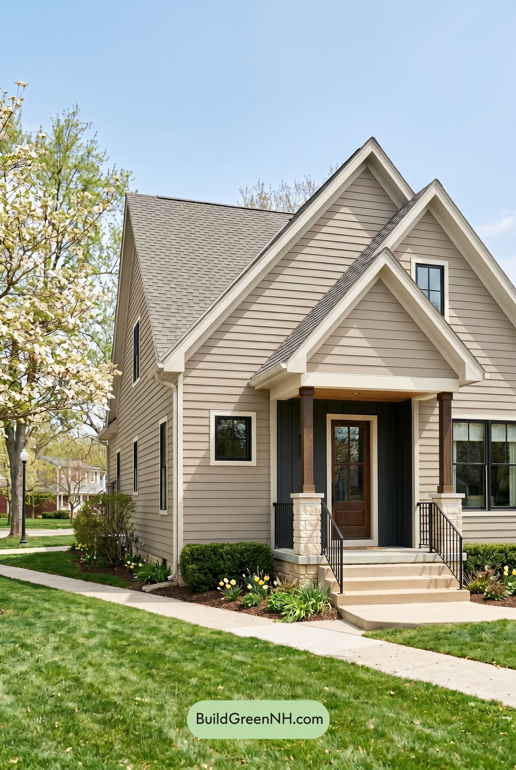 Neutral Small House Color Scheme: Taupe Charcoal Ease
