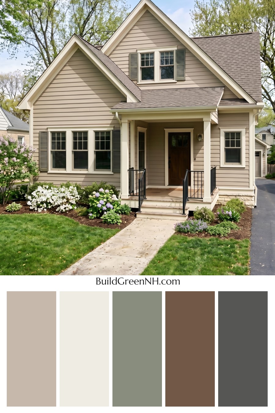 Neutral Small House Color Scheme: Warm Taupe Calm