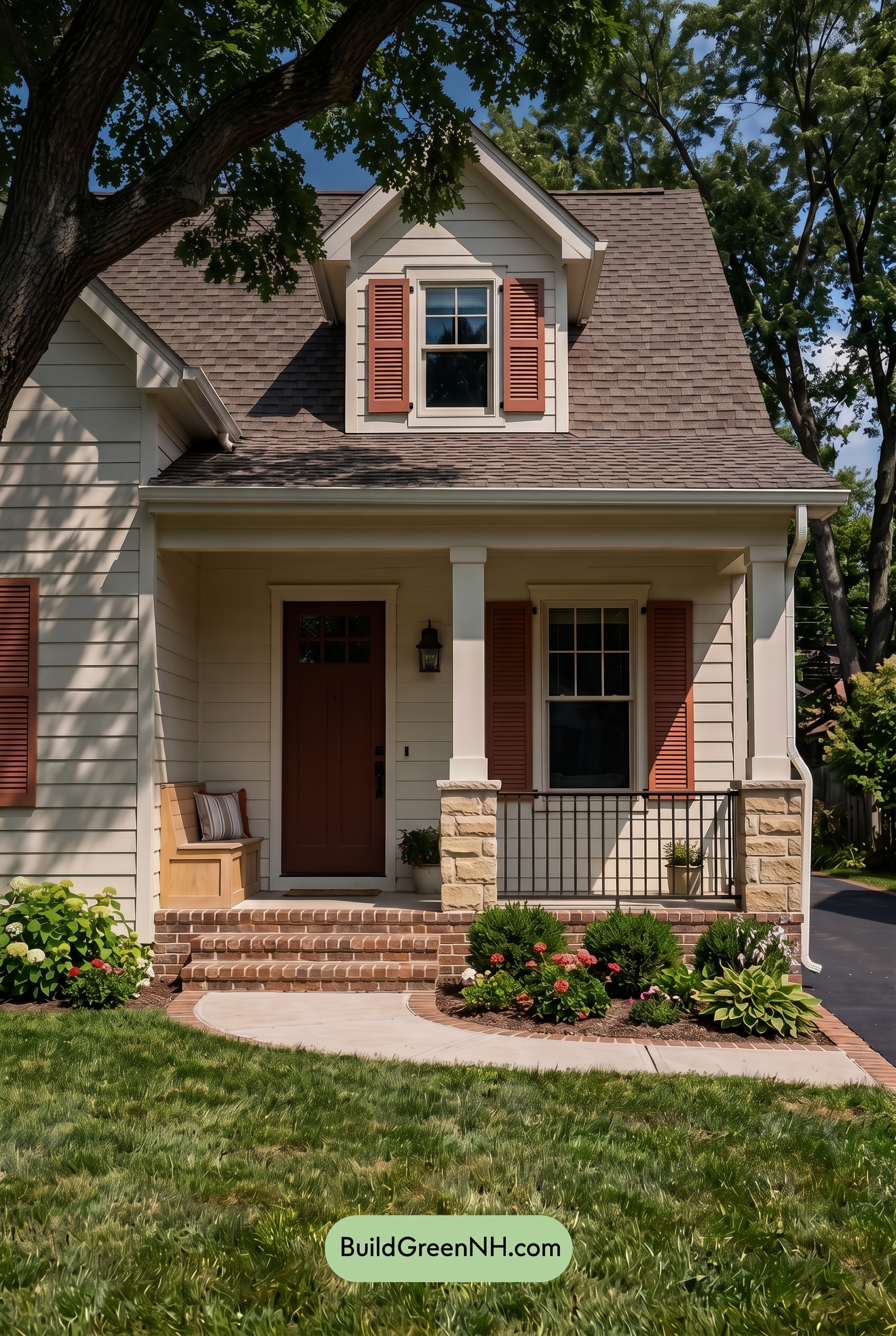 Off White Farmhouse Exterior Color Scheme: Cream Clay Charm - Shade