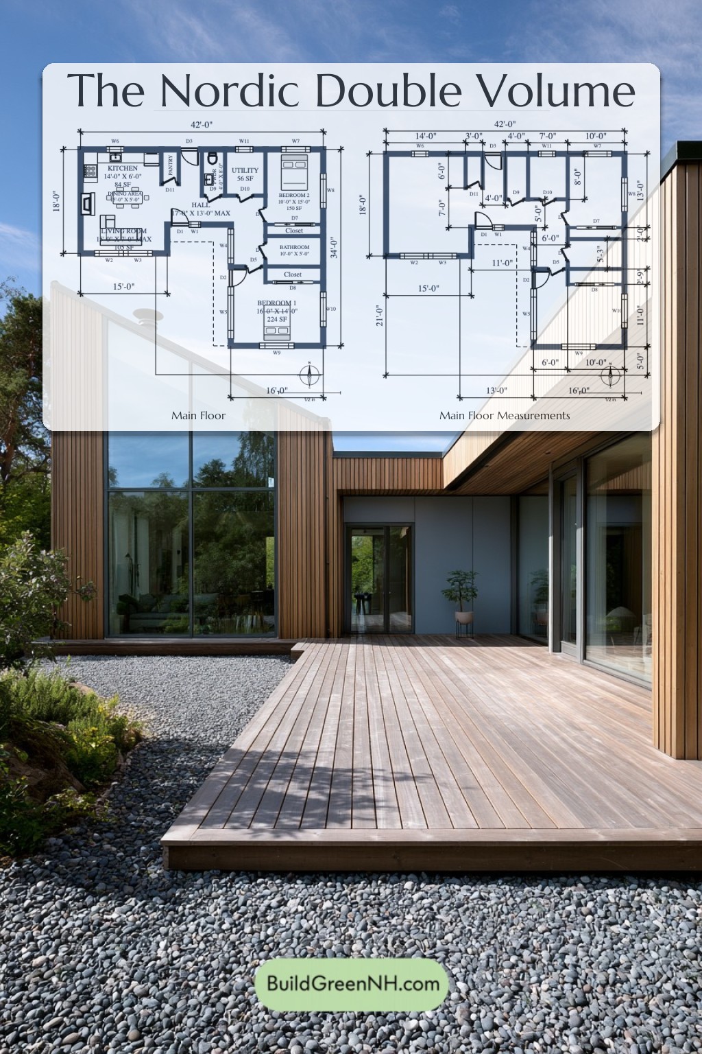 Nordic Double Volume Floor Plan